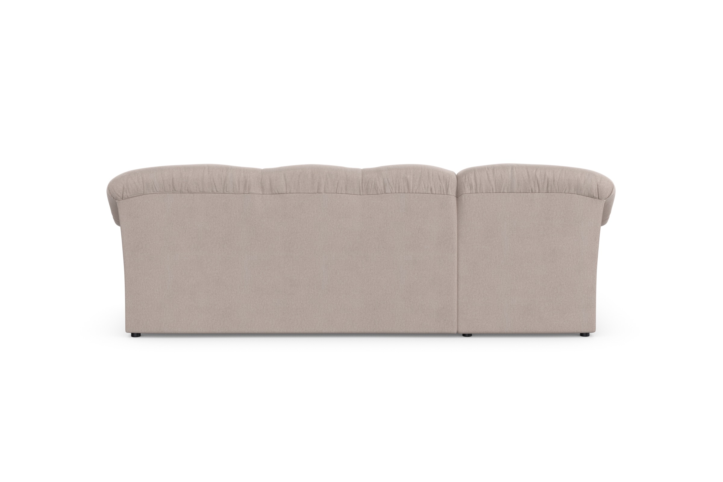 DOMO collection Ecksofa »Pegnitz, elegante Rückensteppung, kompakte Stellmasse 238/141cm, L-Form«, wahlweise mit Bettfunktion