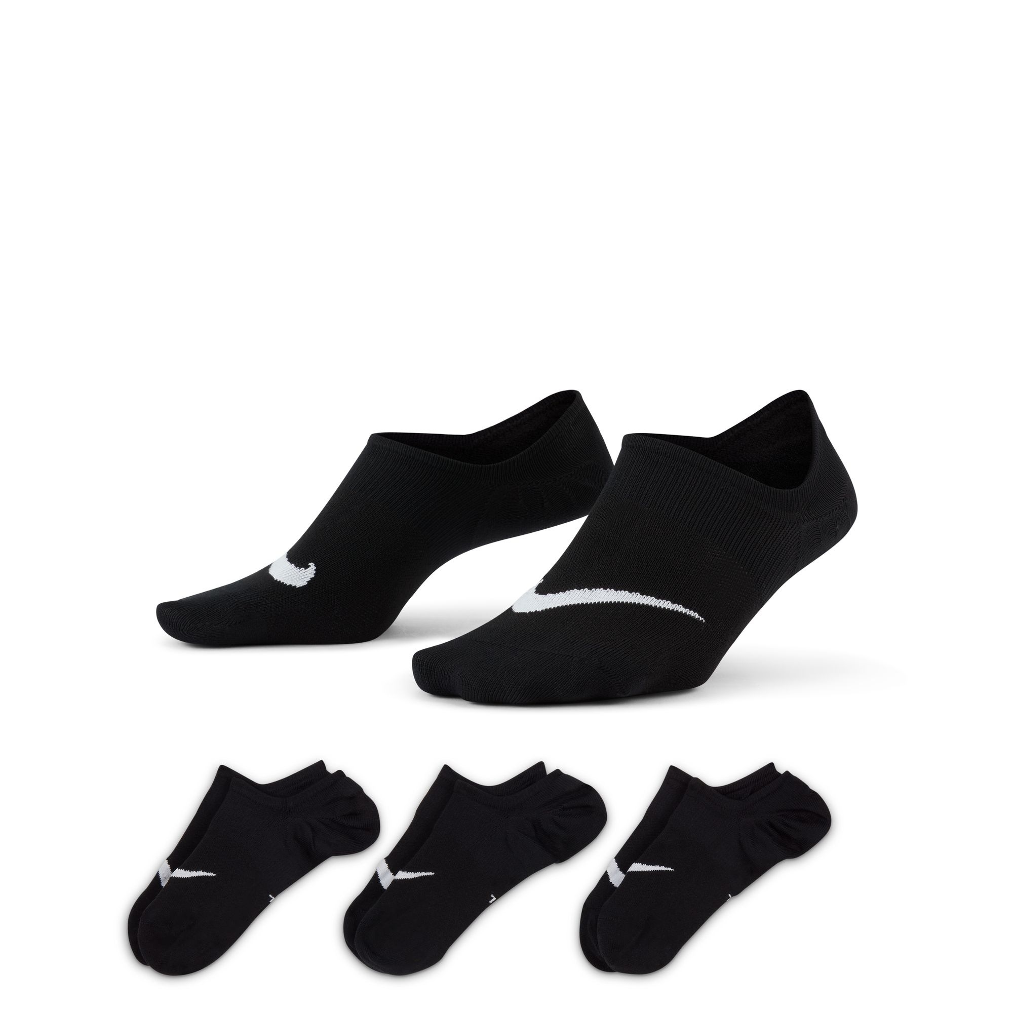 Nike Füsslinge, (3 Paar), mit atmungsaktivem Mesh