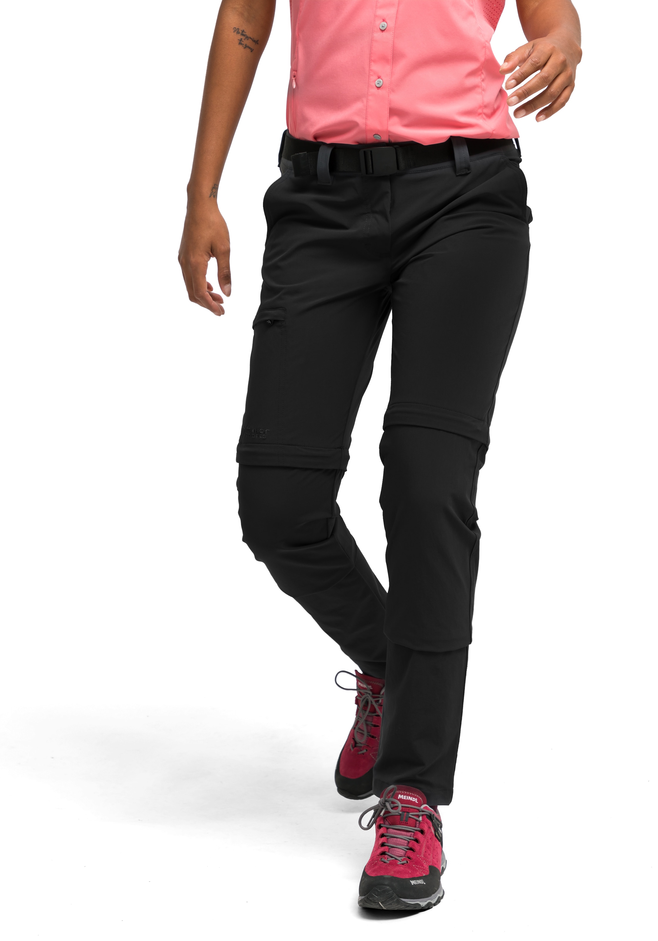 Maier Sports Funktionshose »Inara slim zip«, Damen Wanderhose, zipp-off Outdoor-Hose, 4 Taschen, Slim Fit