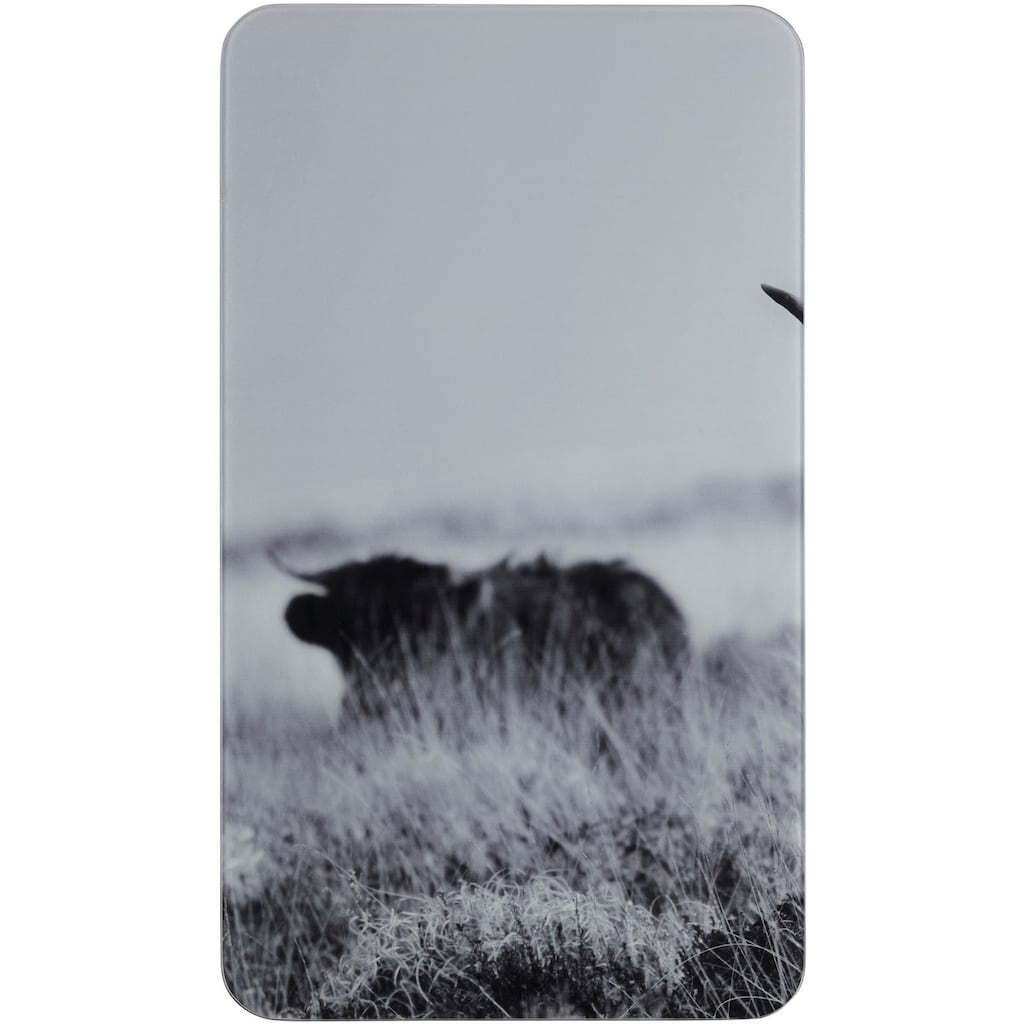 WENKO Herd-Abdeckplatte »Highland Cattle«, (Set, 2 tlg.)