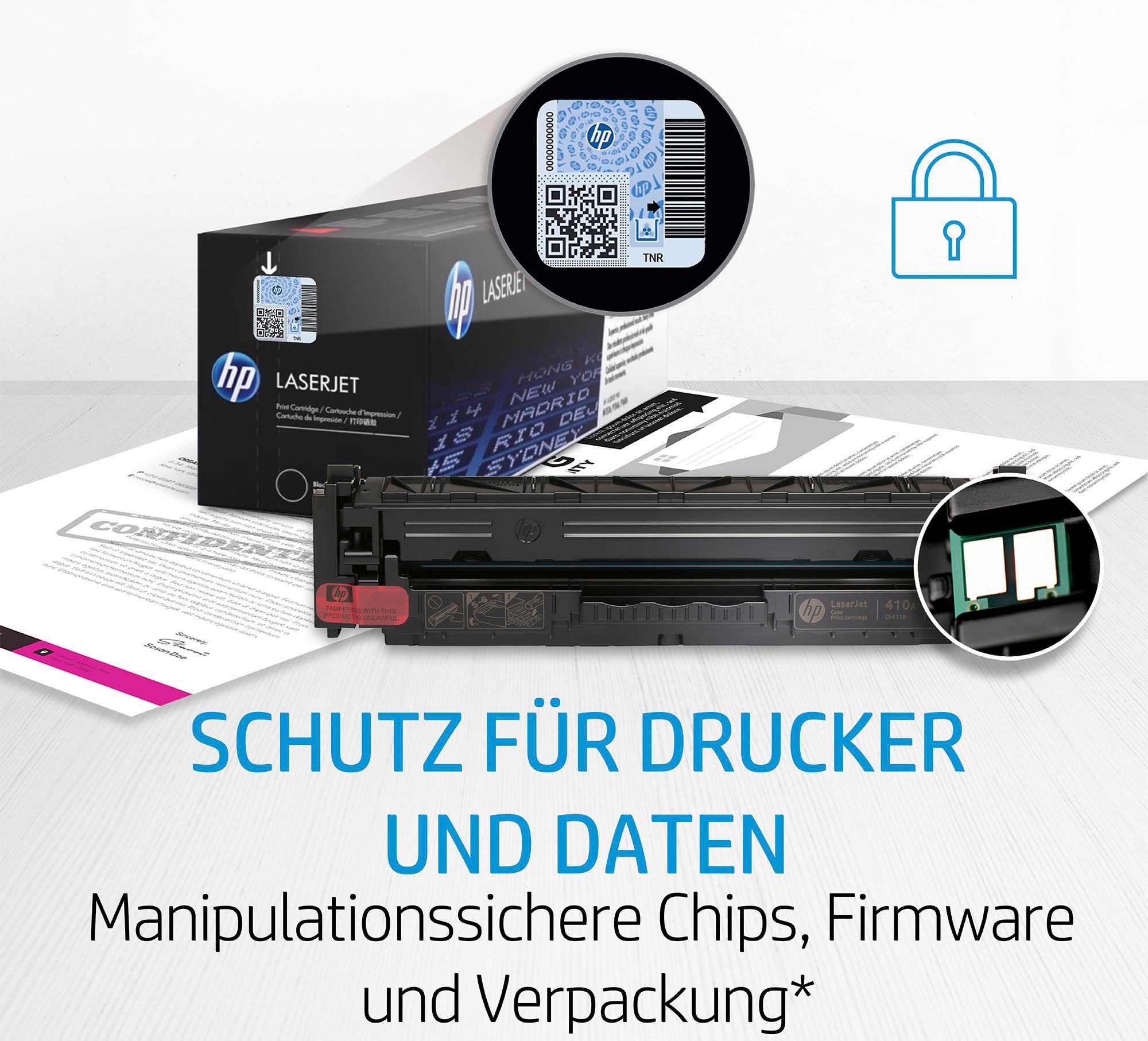 HP Cartouche d'encre »HP original Toner, 117A cyan W2071A« original Laser Jet Toner Kartusche 117 cyan