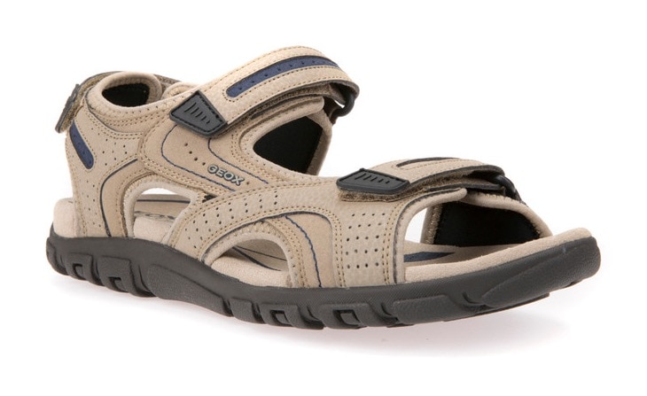 Geox Sandale »UOMO SANDAL STRADA«, Sommerschuh, Klettschuh, Outdoorsandale, im Trekking-Look