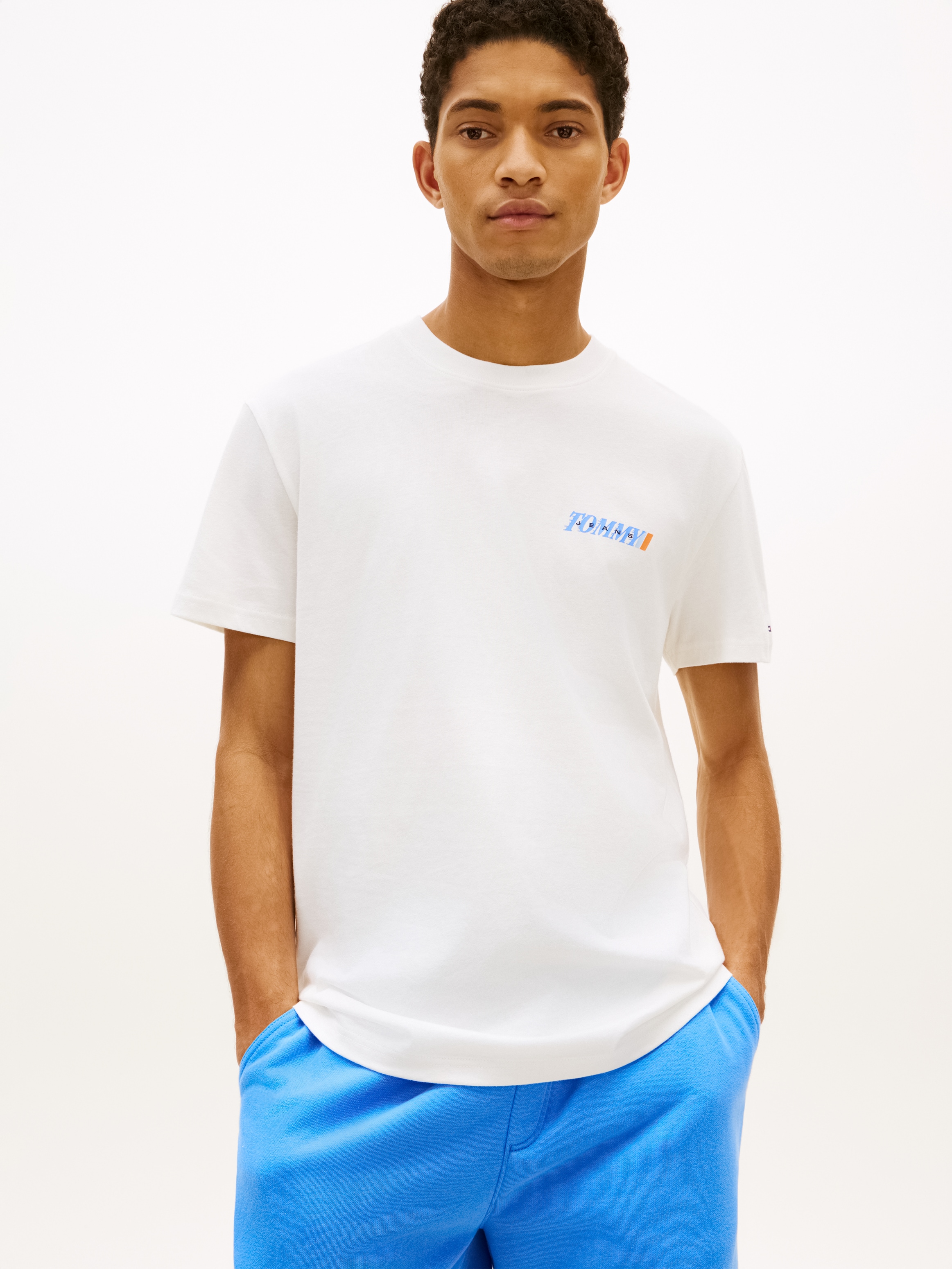 Image of Tommy Jeans T-Shirt "REGULAR VINTAGE LA BACK" in regulärer Passform mit Markenprint