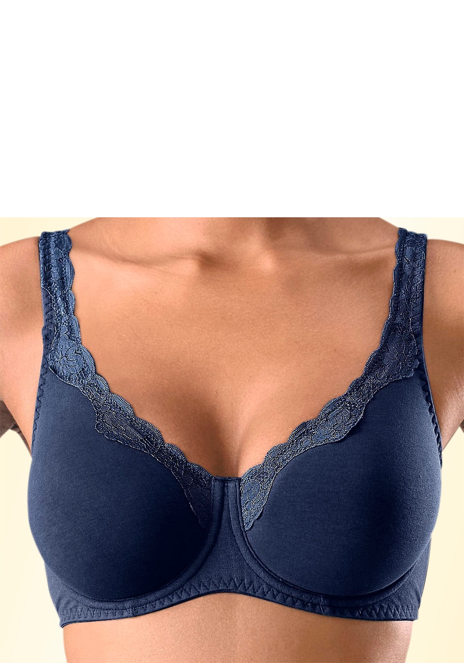 Image of petite fleur by Lascana Bügel-BH Packung, aus Baumwolle mit breiteren Trägern – auch ideal für grosse Grössen