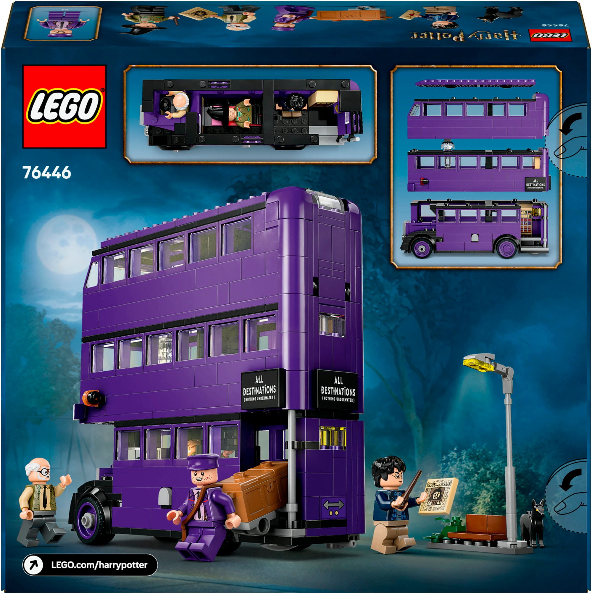 LEGO® Konstruktionsspielsteine »Abenteuer mit dem Fahrenden Ritter (76446), LEGO® Harry Potter™« Made in Europe
