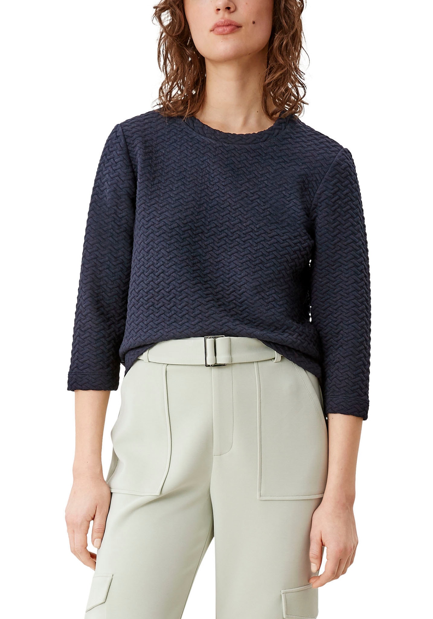 Image of s.Oliver Sweatshirt, aus Jacquard Sweatware bei Ackermann Versand Schweiz