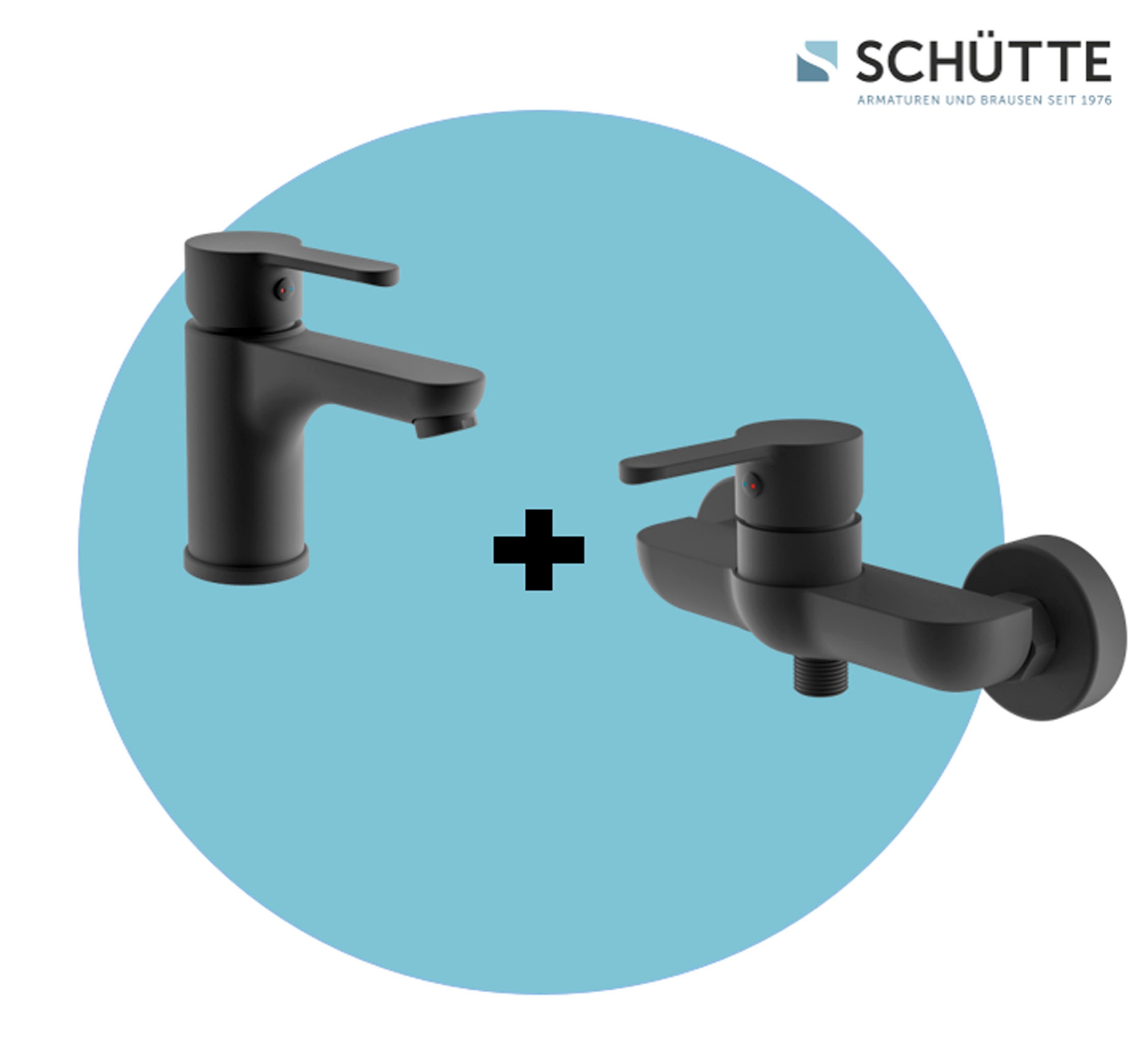 Image of Schütte Badarmatur "2-teilige Serie DENVER" Set, geräuscharm, Marken-Mischdüse