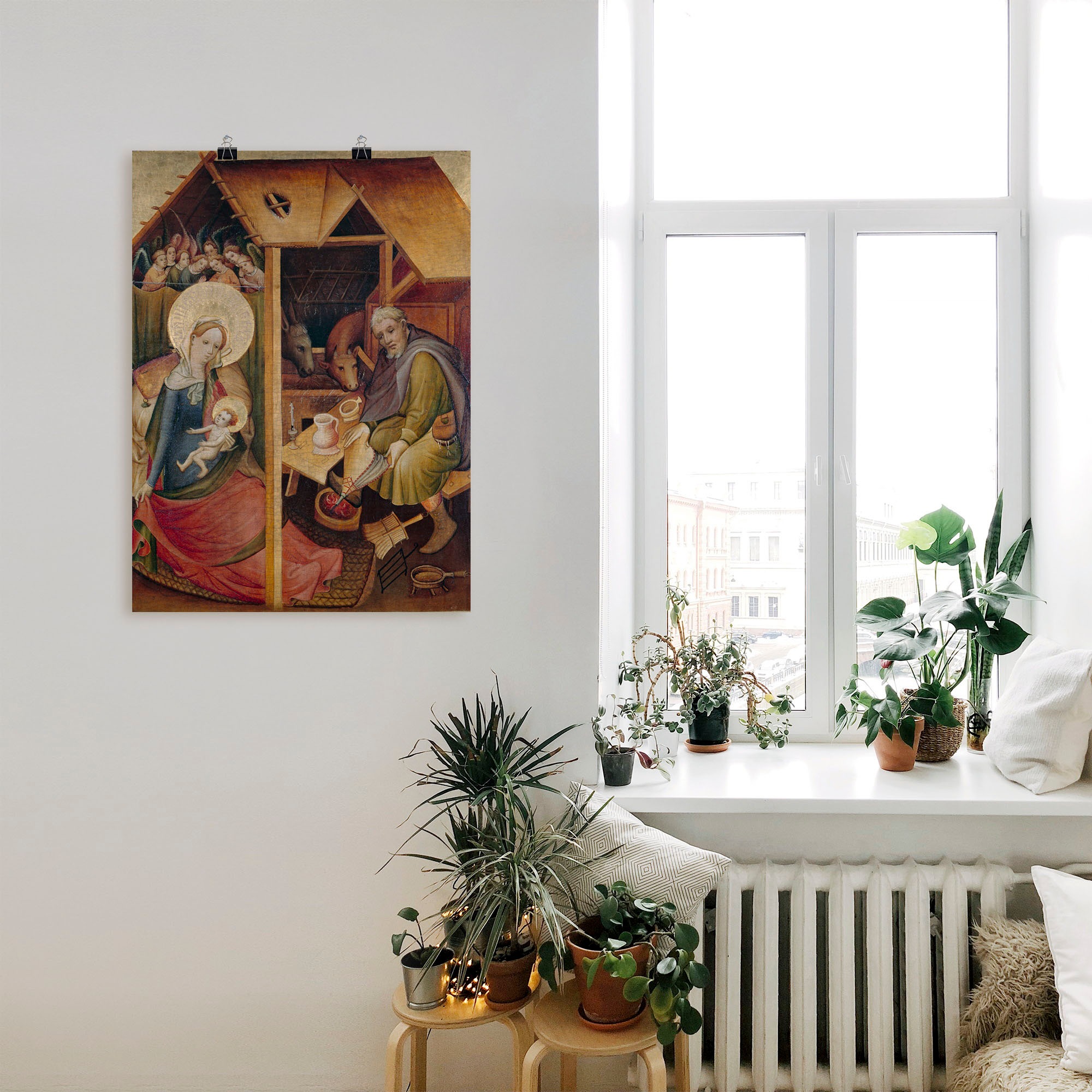 Artland Kunstdruck »Sogenannte Goldene Tafel. Geburt Christi«, Religion, (1 St.), als Leinwandbild, Wandaufkleber oder Poster in versch. Grössen