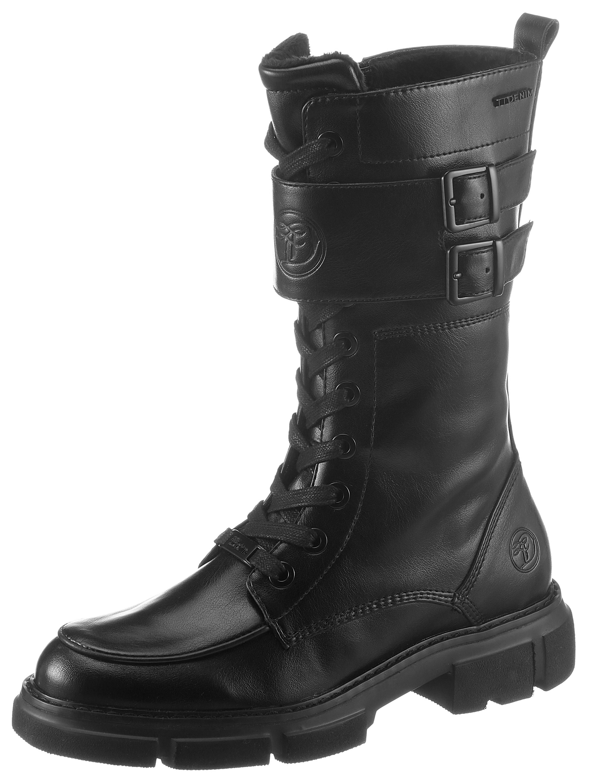 Image of TOM TAILOR Schnürstiefel, mit Logoprägung, Varioschaft bei Ackermann Versand Schweiz