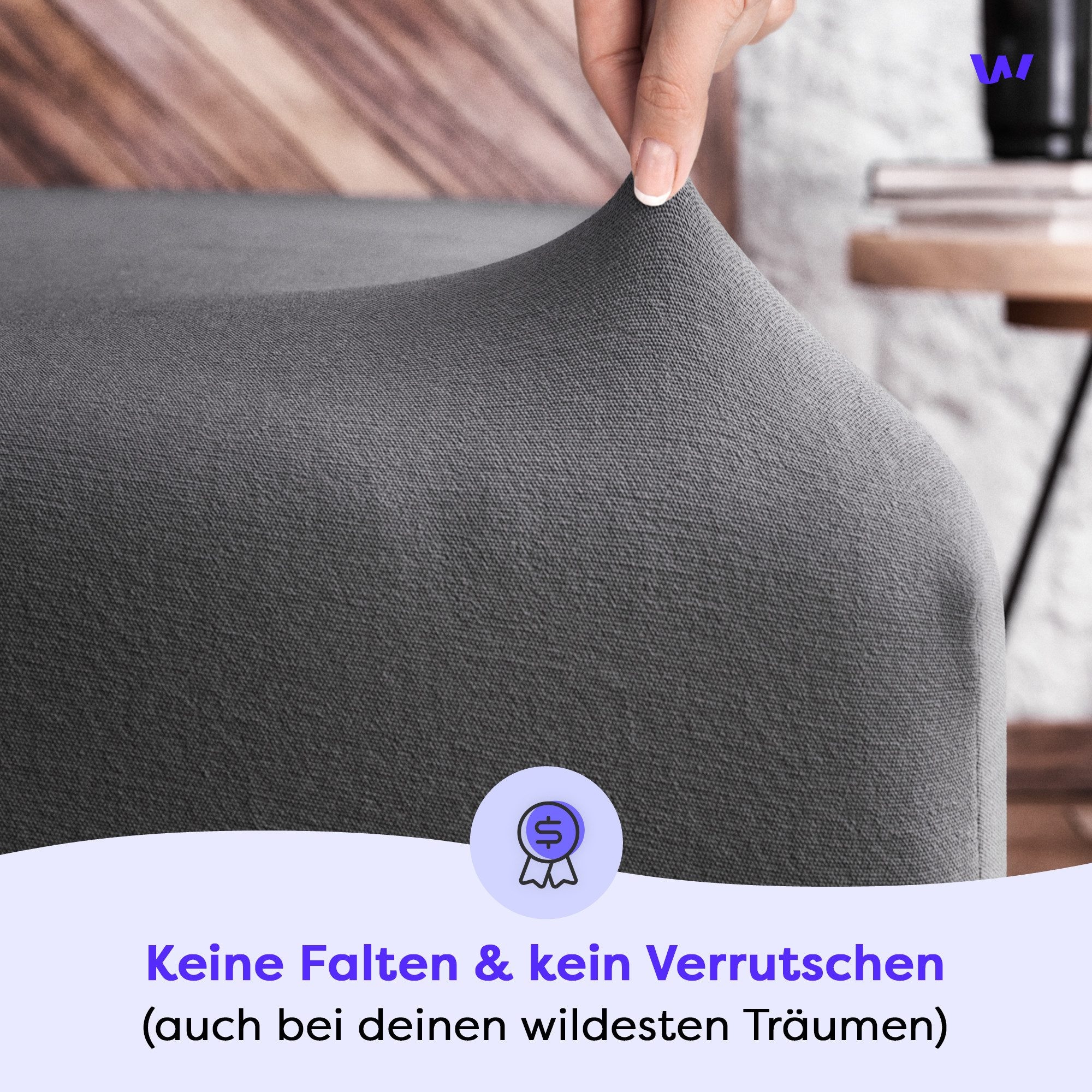 Wolkenfeld Spannbettlaken »Boxspringbett Bettlaken - Spannbetttuch für Matratzen bis 40cm« Elastisch & Rutschfest: 90x200, 140x200, 160x200, 180x200 & Übergrössen