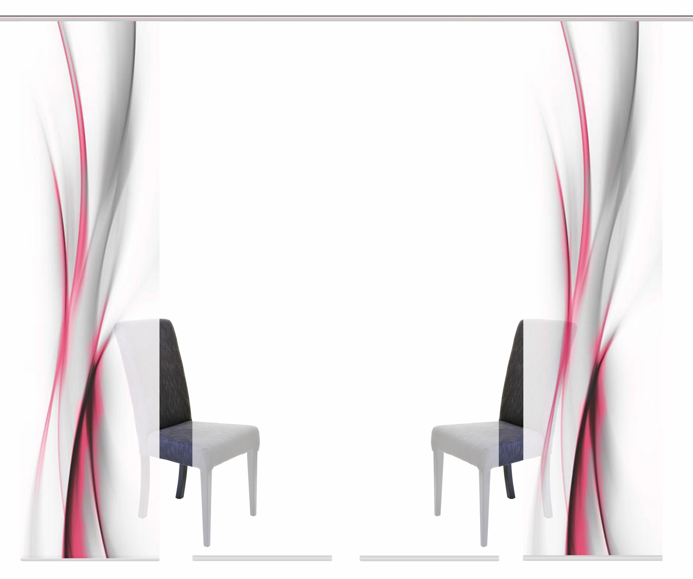 Image of HOME WOHNIDEEN Schiebegardine »UFA«, (4 St.), HxB: 245x60, inkl. Befestigungszubehör bei Ackermann Versand Schweiz