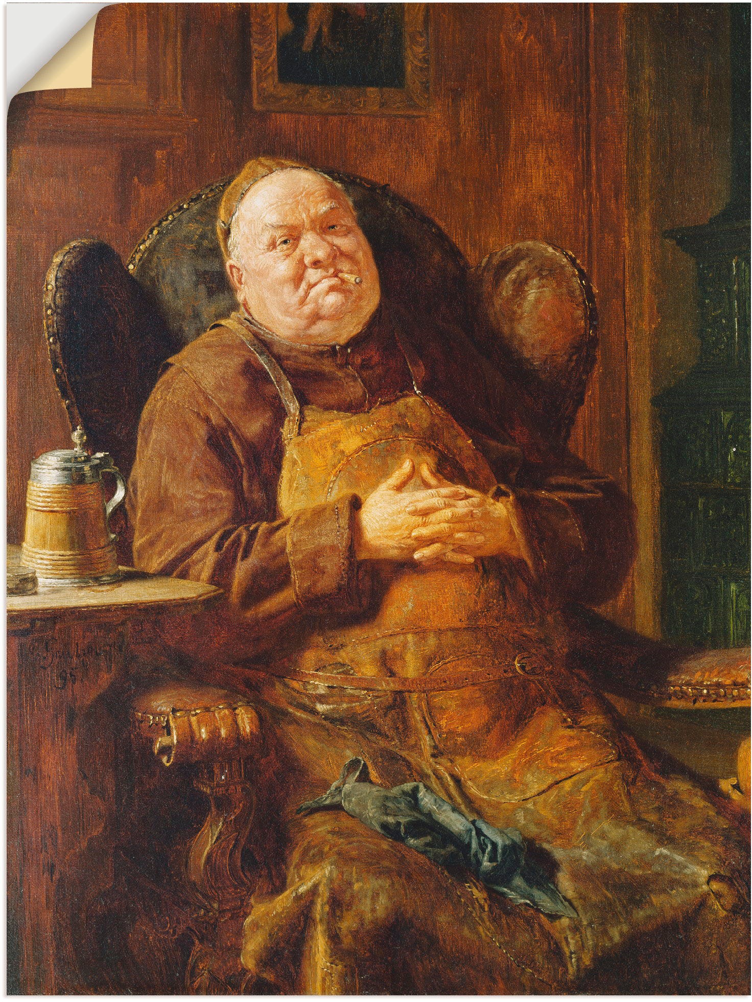 Image of Artland Wandbild »Siesta«, Mann, (1 St.), in vielen Grössen & Produktarten -Leinwandbild, Poster, Wandaufkleber / Wandtattoo auch für Badezimmer geeignet bei Ackermann Versand Schweiz