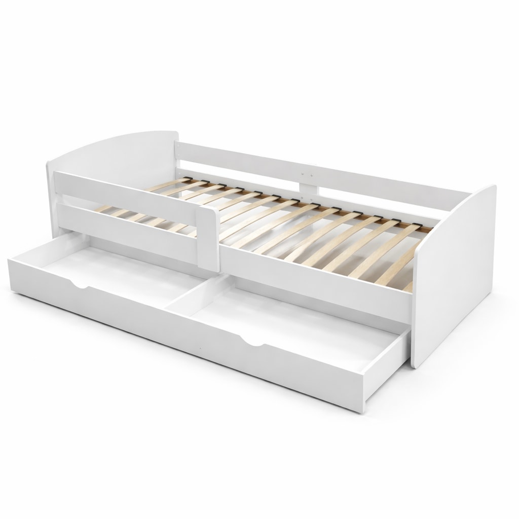 GOODproduct Stauraumbett »Cocolino, Daybett, Stauraumbett, Kinderbett, Einzelbett, Funktionsbett« mit Lattenrost, ausziehbarer Schublade, Liegefläche 90 x 200 cm
