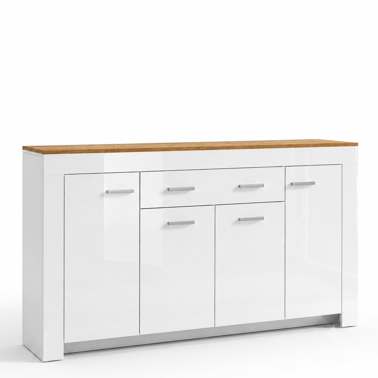 Image of GOODproduct Kombikommode "Milan Sideboard, Highboard, Kommode, Schubladenkommode" Breite 190,4 cm, hochglänzende Fronten, 4 Türen, 1 Schublade