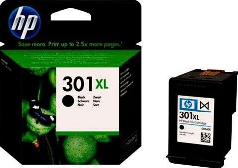 Image of HP Tintenpatrone "HP original Druckerpatrone 301XL Black" 3 Probemonate gratis* drucken