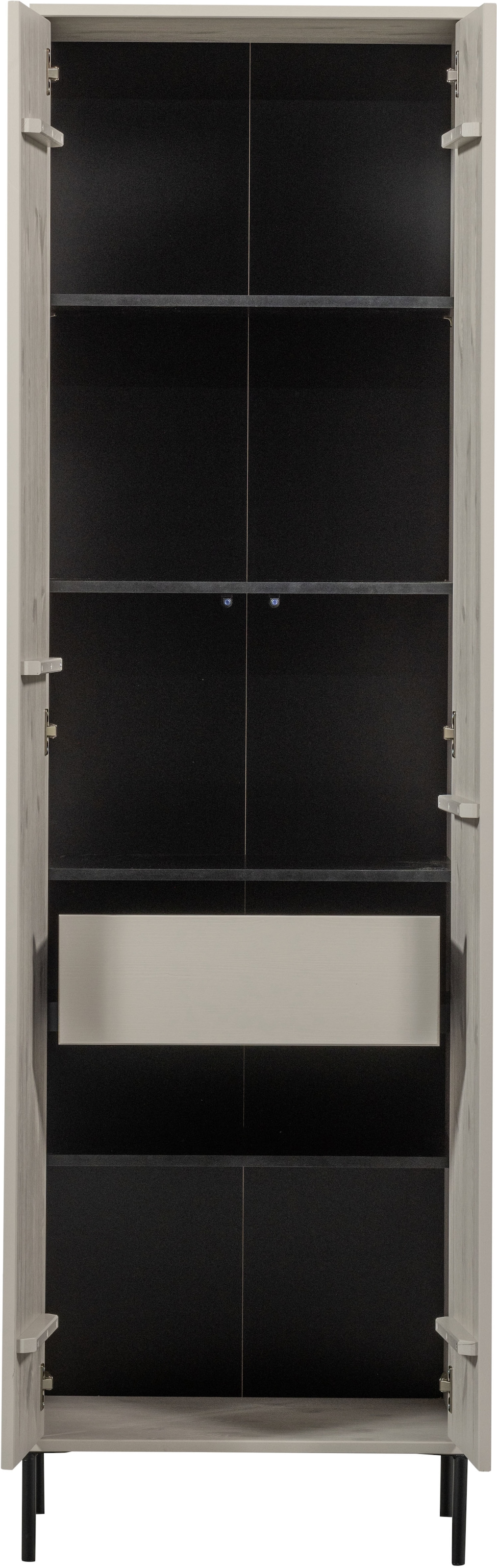 WOOOD Armoire vestiaire »New Gravure, Mehrzweckschrank mit 5 Fächern« Haut meuble New Gravure de WOOOD avec rangement, style et système push-to-open