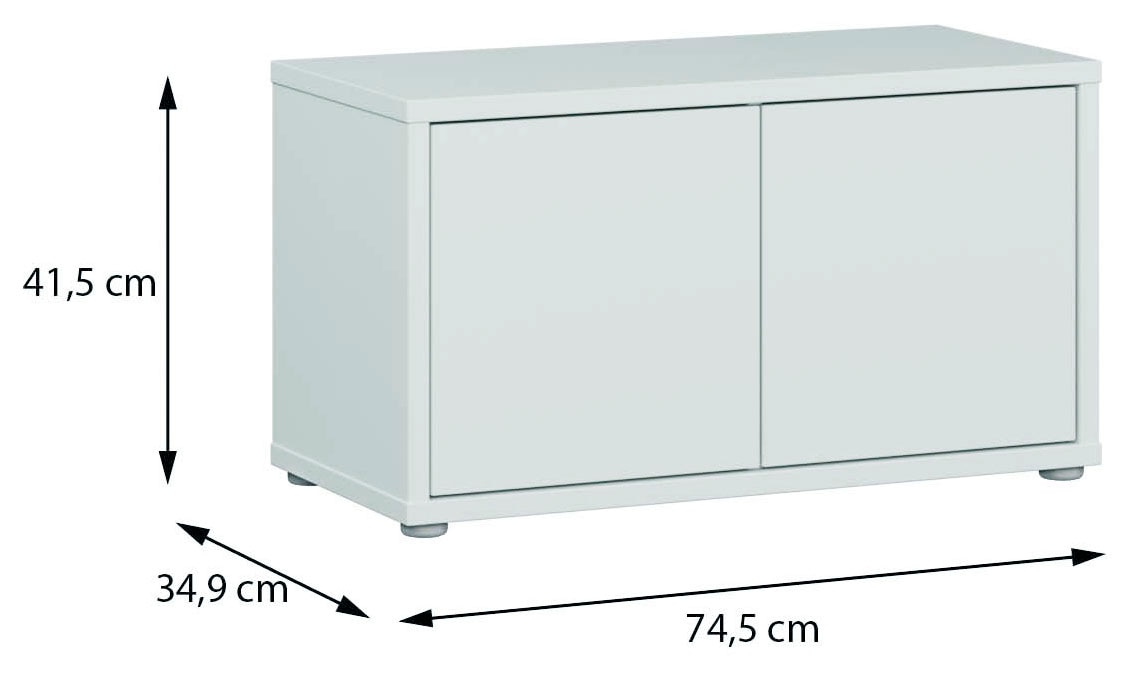 FORTE Banc à chaussures »Alice Springs, Grifflos, 8 Paar Schuhe, Polsterauflage optional« L/H/P 74,5/41,5/34,9 cm, Push to open