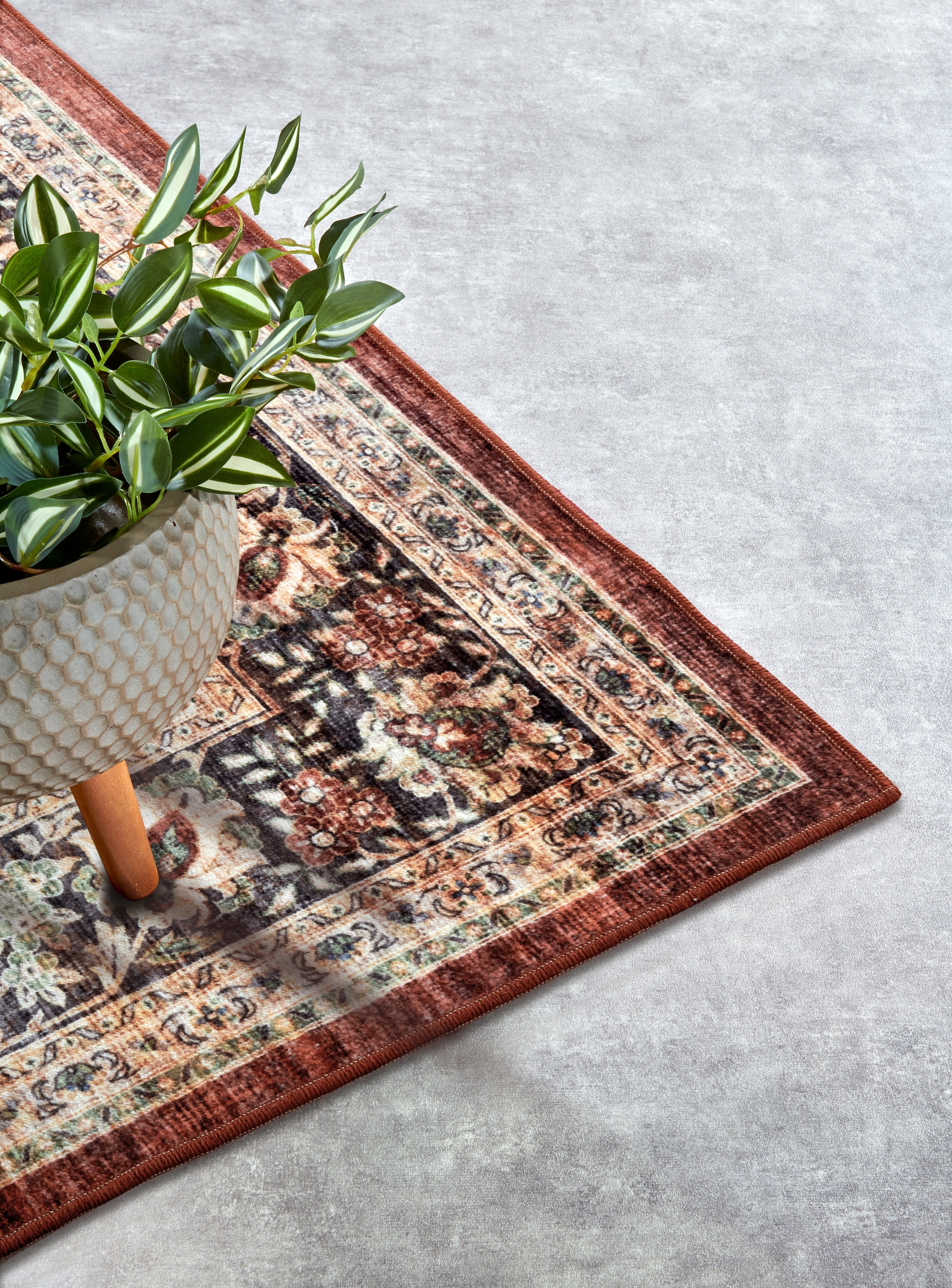 HANSE Home Teppich »Aurora« rechteckig 5 mm Höhe Kurzflor, Anti Rutsch, Orient, Vintage, Klassisch, Wohnzimmer, Flur