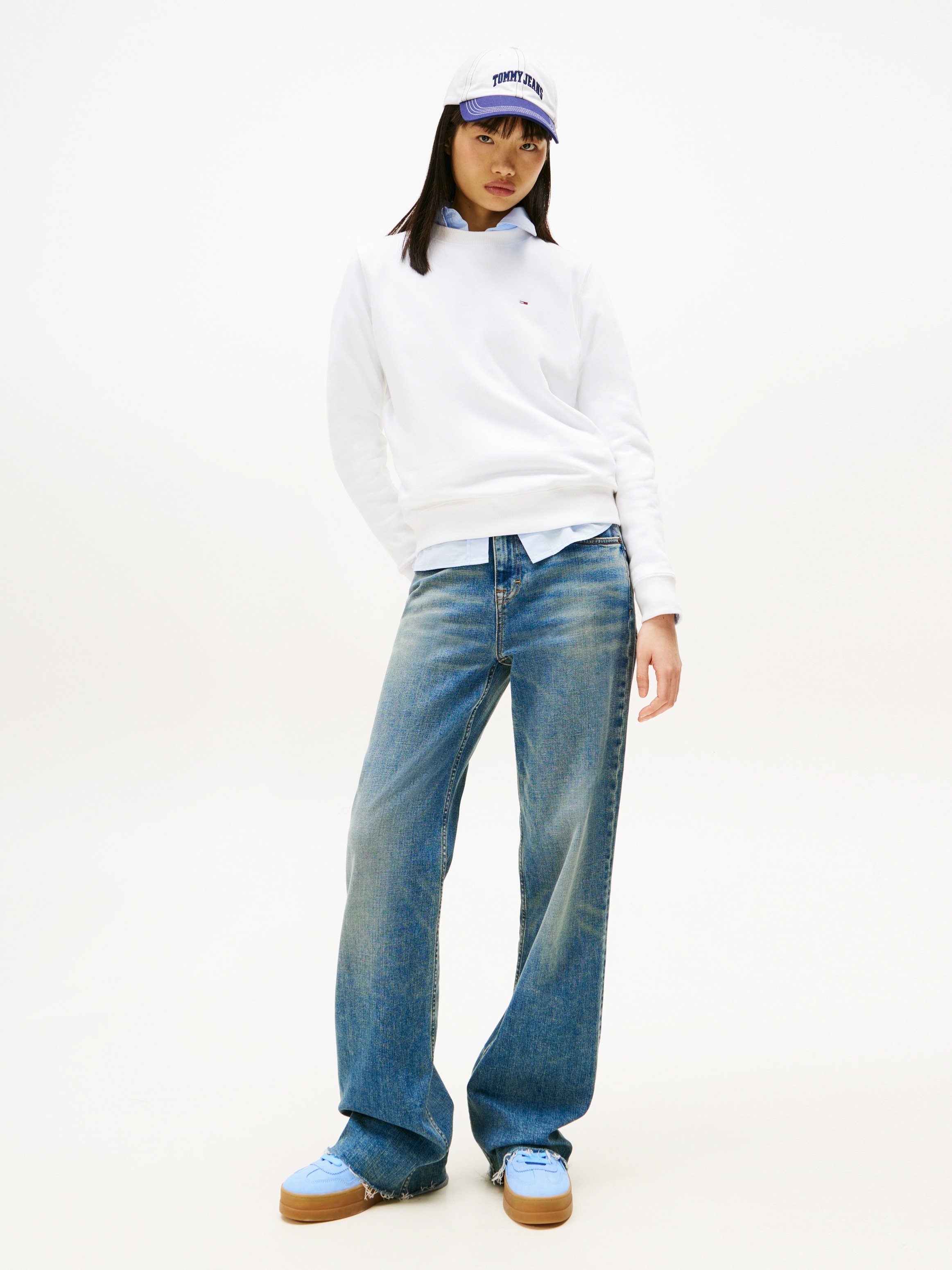 Tommy Jeans Sweatshirt »TJW REG S FLAG CREW«, mit Logostickerei