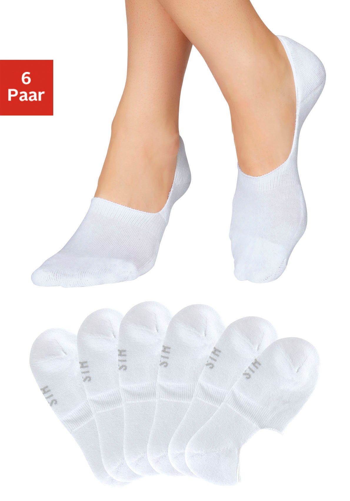 Image of H.I.S Füsslinge Packung, 6 Paar tlg. mit softem Frottee