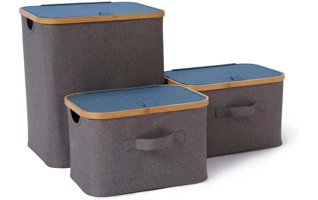 Image of Lumaland Aufbewahrungsbox "mit Deckel 3 Stück"