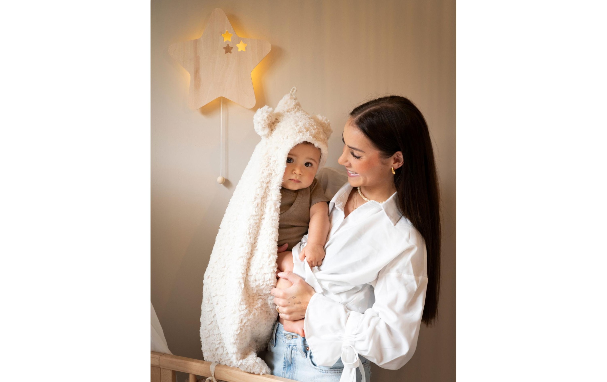   Couverture pour bébé »baby's only mit Ohren, Snow«