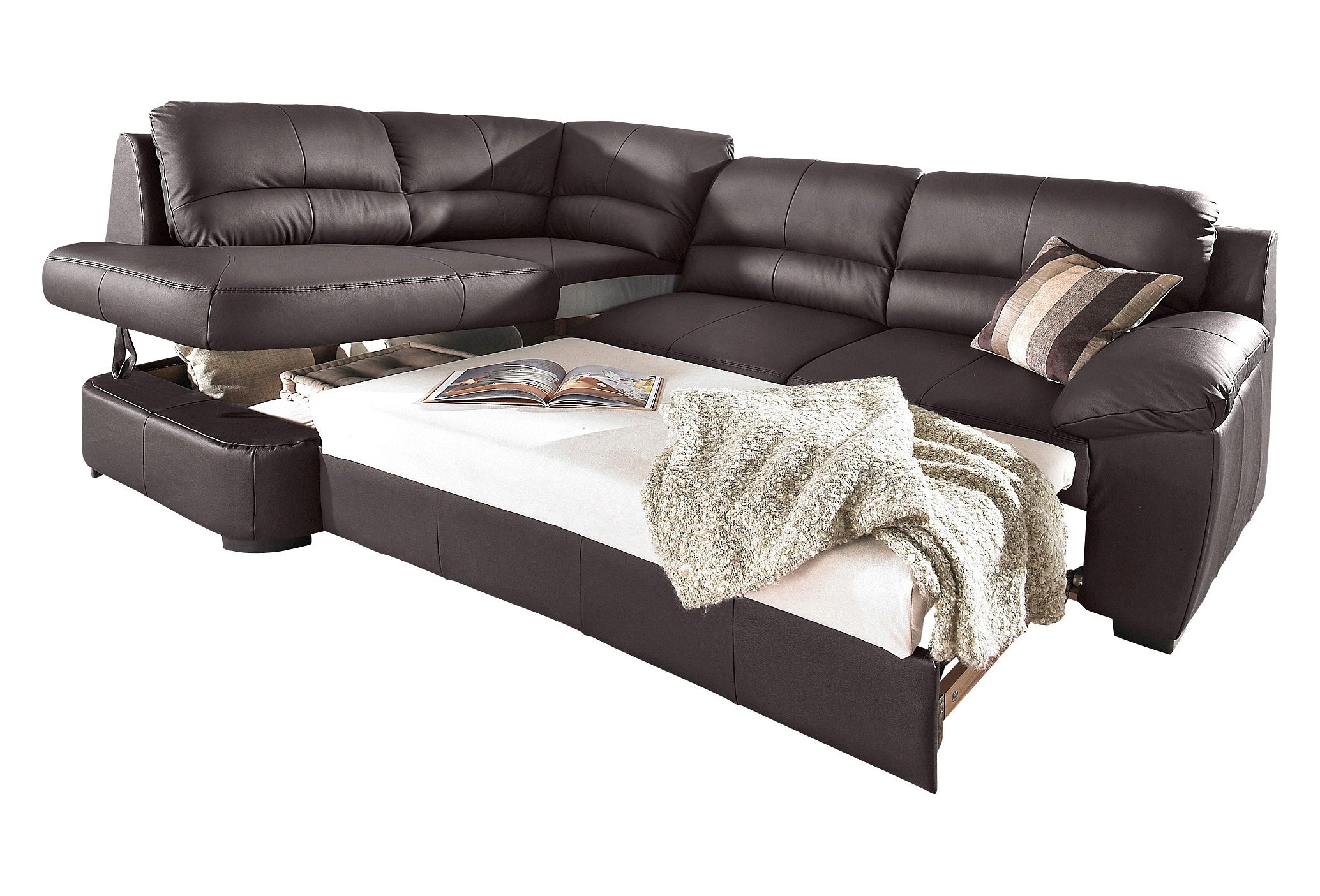 COTTA Ecksofa »Dani L-Form«, auch mit Bettfunktion und Bettkasten