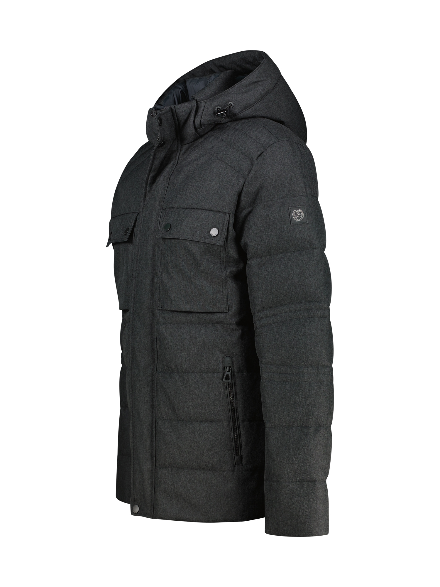 LERROS Veste d'extérieur »Herren Fieldjacket in Woll-Optik« mit Kapuze