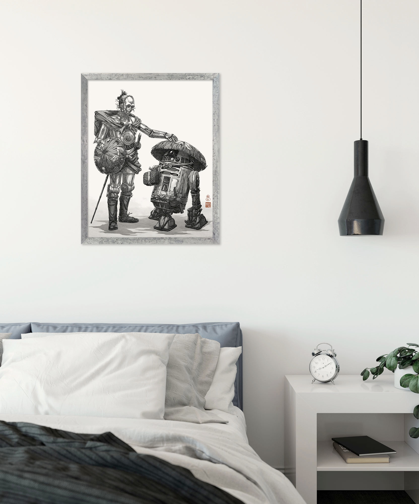 Image of Komar Wandbild "Star Wars Vision Samurai Droids" Disney Set, 1 Stk. tlg. 40 x 50 cm (Breite x Höhe) - Kinderzimmer, Dekoration
