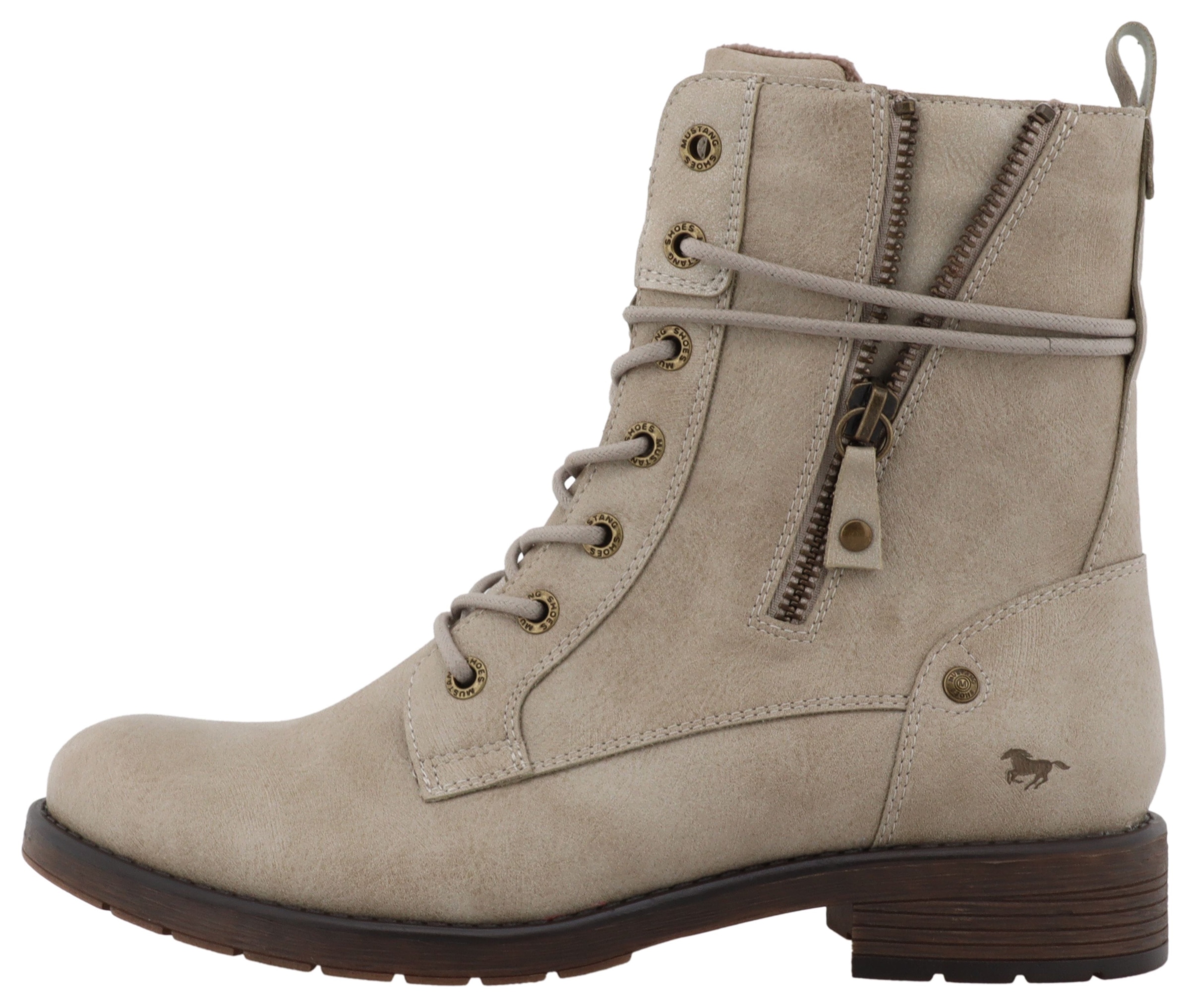 Mustang Shoes Bottes d'hiver »Elfi«  bottes d’hiver avec fermeture éclair et laçage marqué
