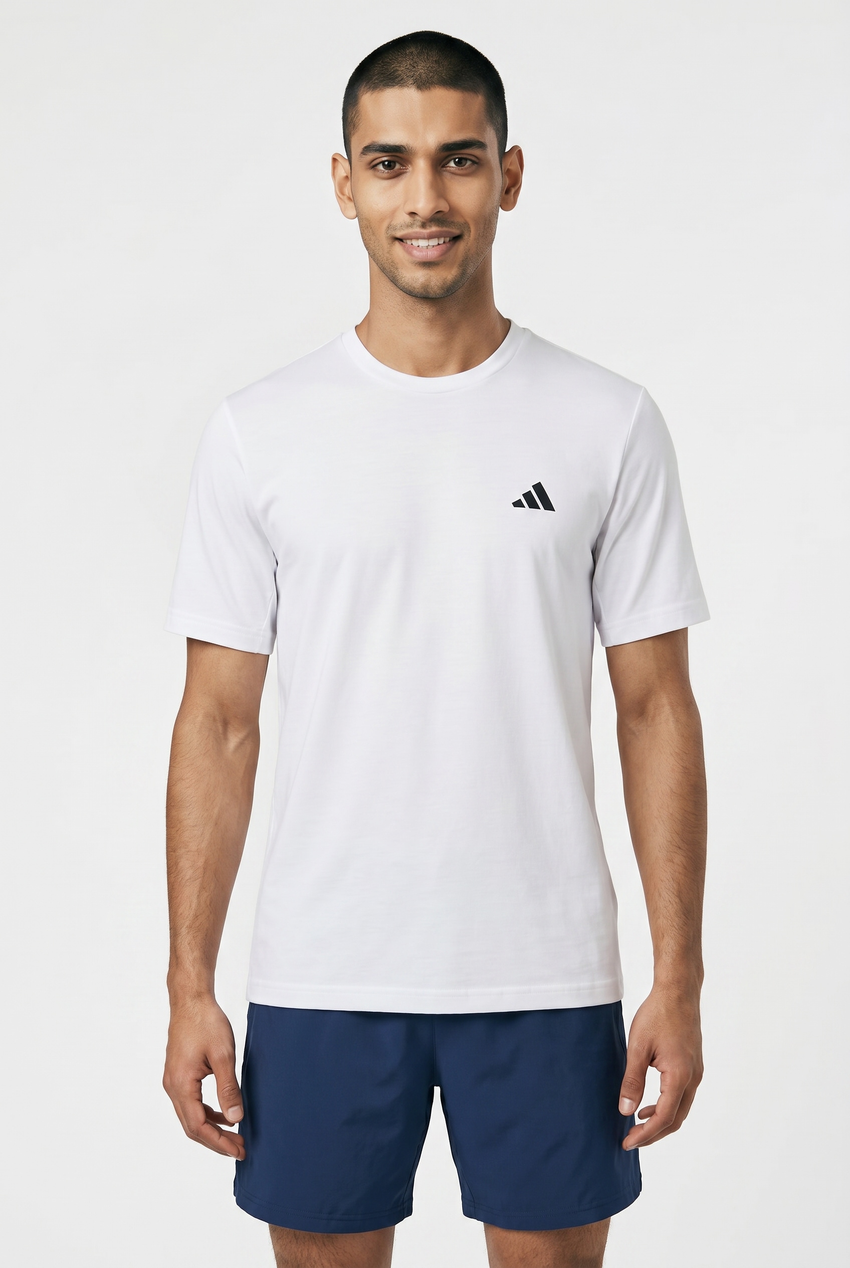 Image of adidas Performance T-Shirt "WORKOUT ESSENTIALS FEELREADY" mit Rundhalsausschnitt, aus Polyester
