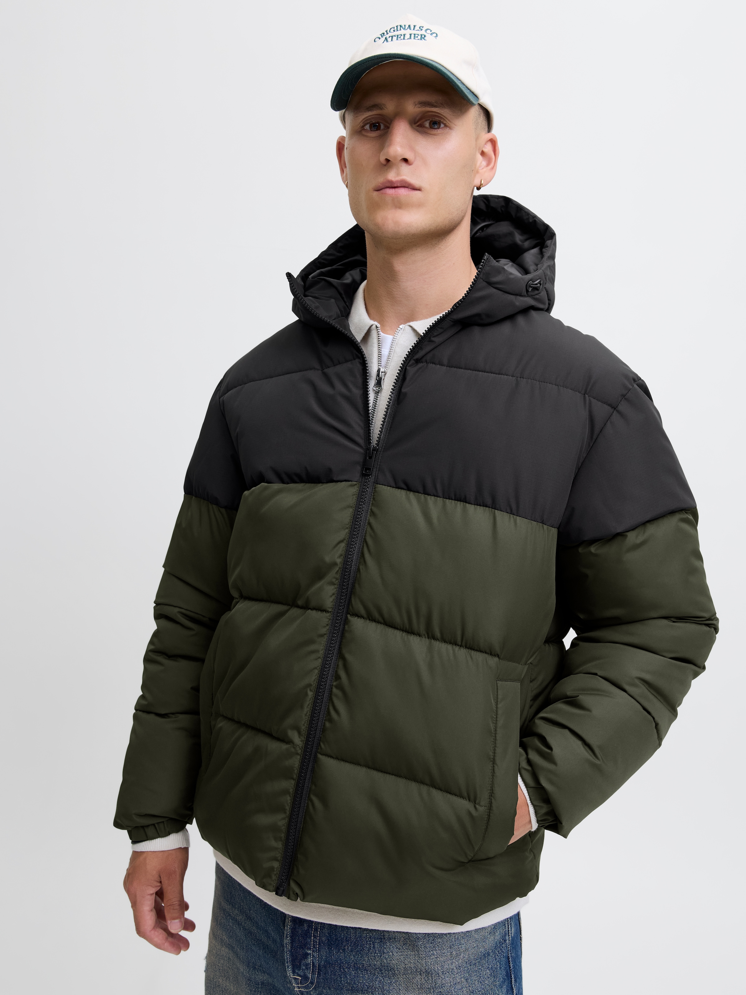 Image of Jack & Jones Steppjacke "JJMAZE PUFFER HOOD" mit Kapuze