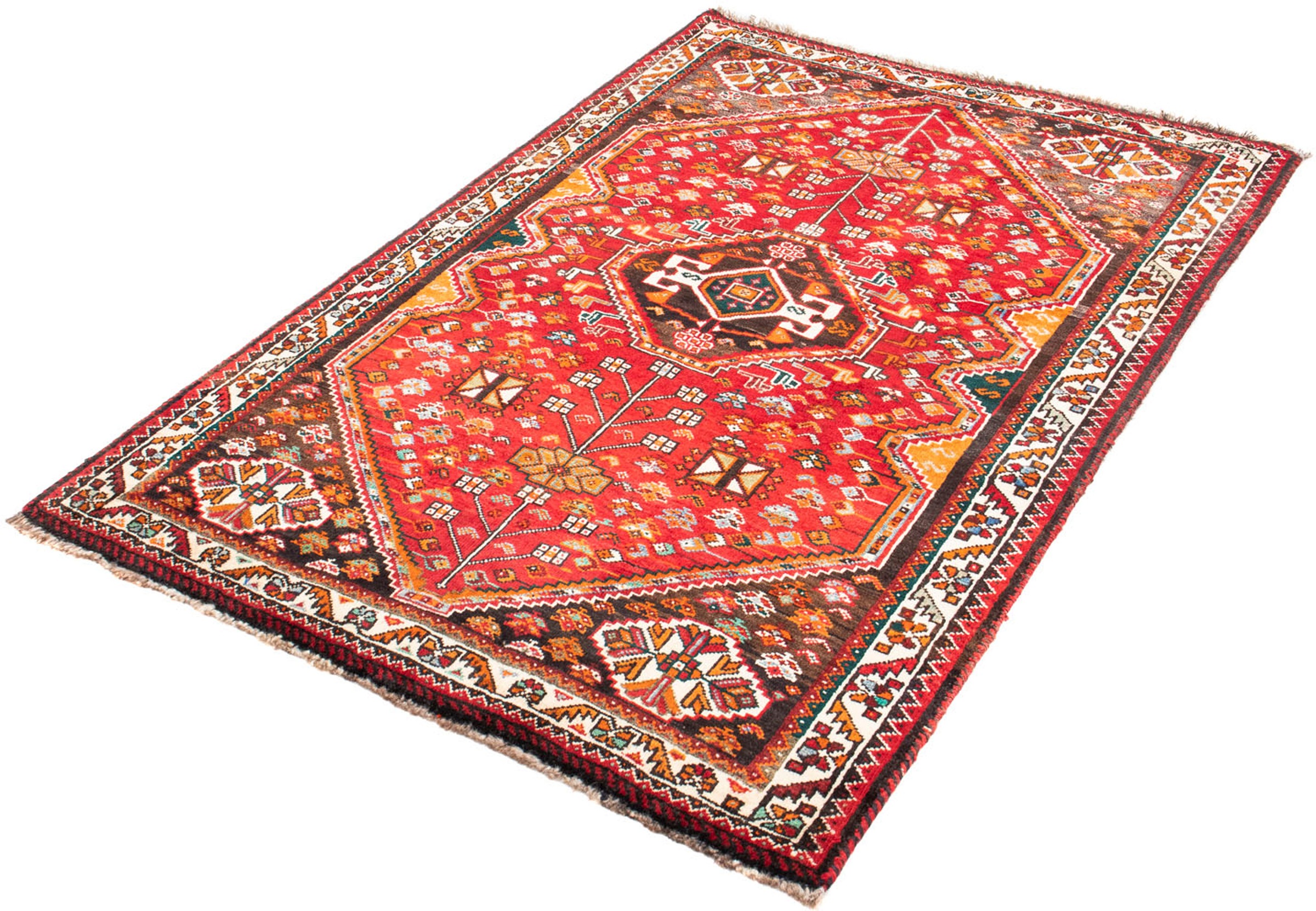 Image of morgenland Orientteppich »Perser - Nomadic - 155 x 106 cm - rot«, rechteckig, 10 mm Höhe, Wohnzimmer, Handgeknüpft, Einzelstück mit Zertifikat bei Ackermann Versand Schweiz