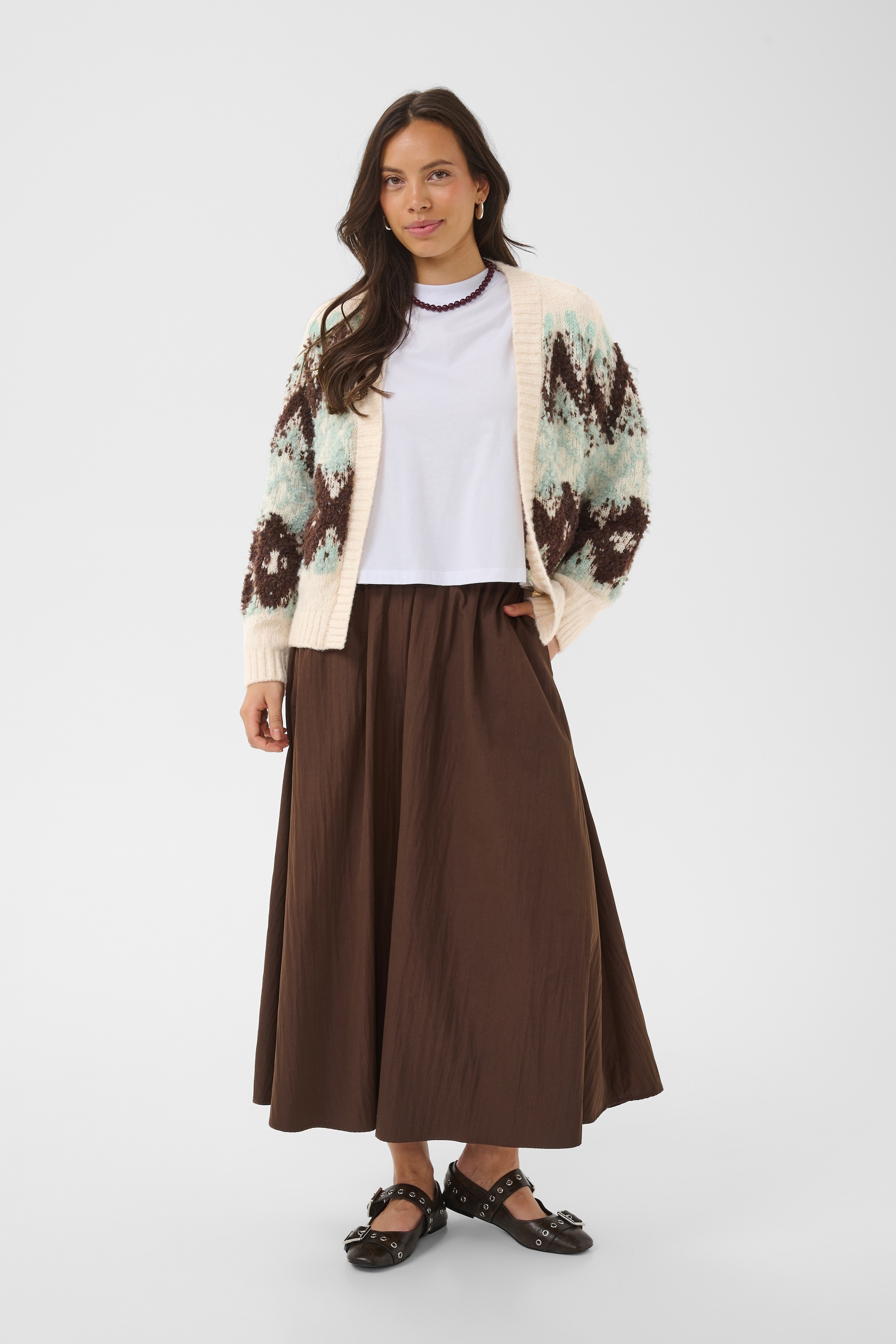 Saint Tropez Veste en tricot »TuskaSZ Cardigan« Mélange de matériaux, coupe regular