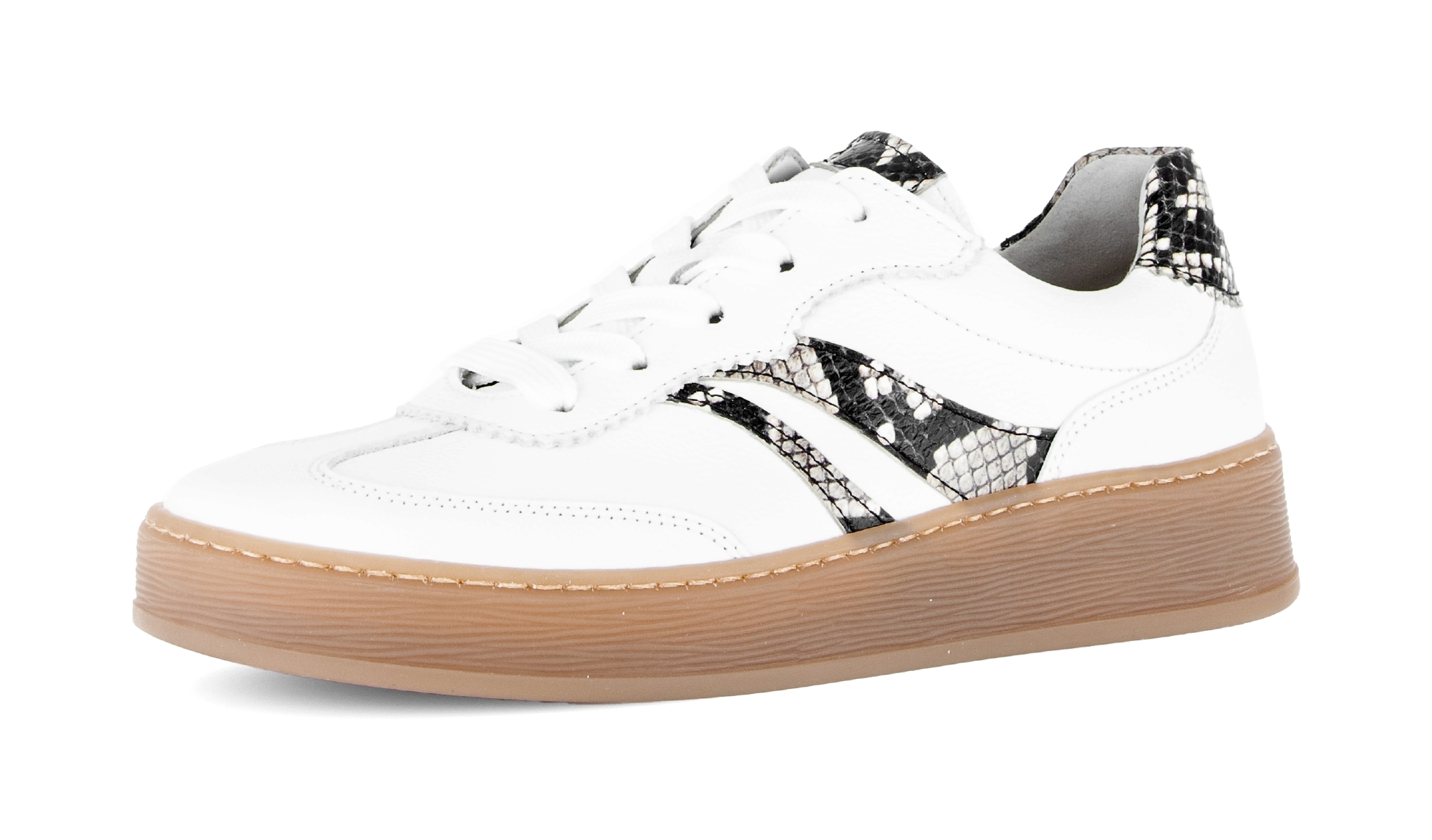 Gabor Plateausneaker »FLORENZ«  Freizeitschuh, Halbschuh, Schnürer, im Retrolook, Weite G (=weit)