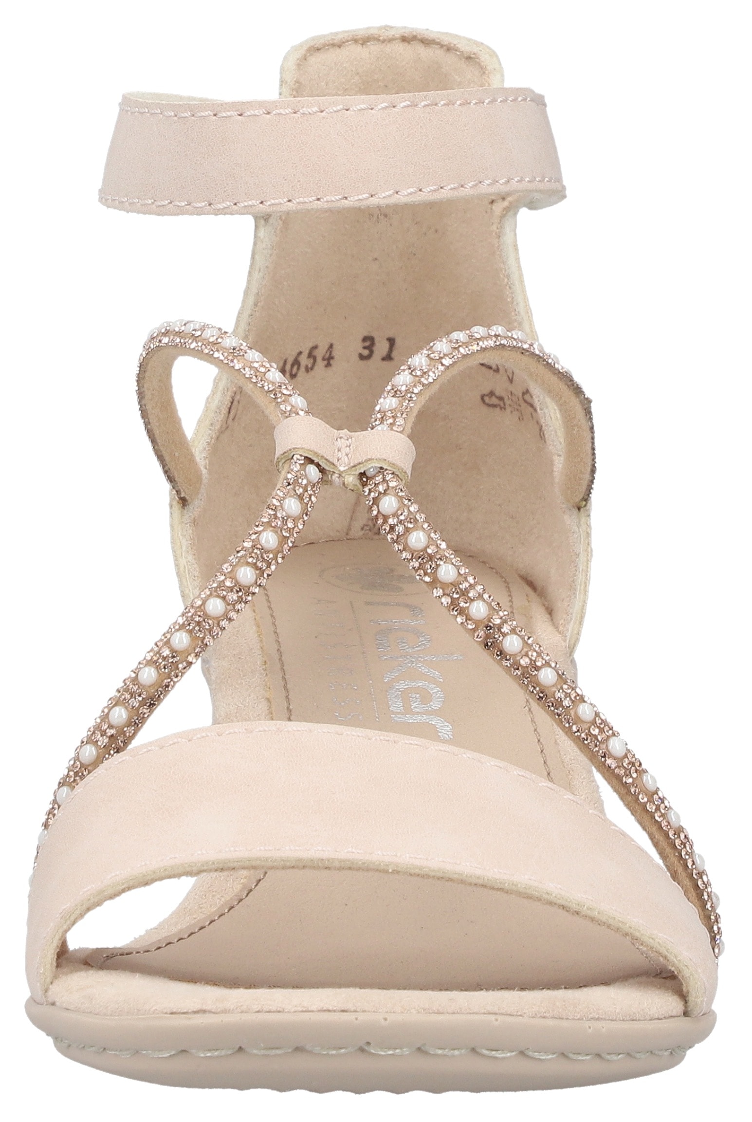 Rieker Sandalette  Sommerschuh, Sandale, Blockabsatz, mit praktischem Klettverschluss