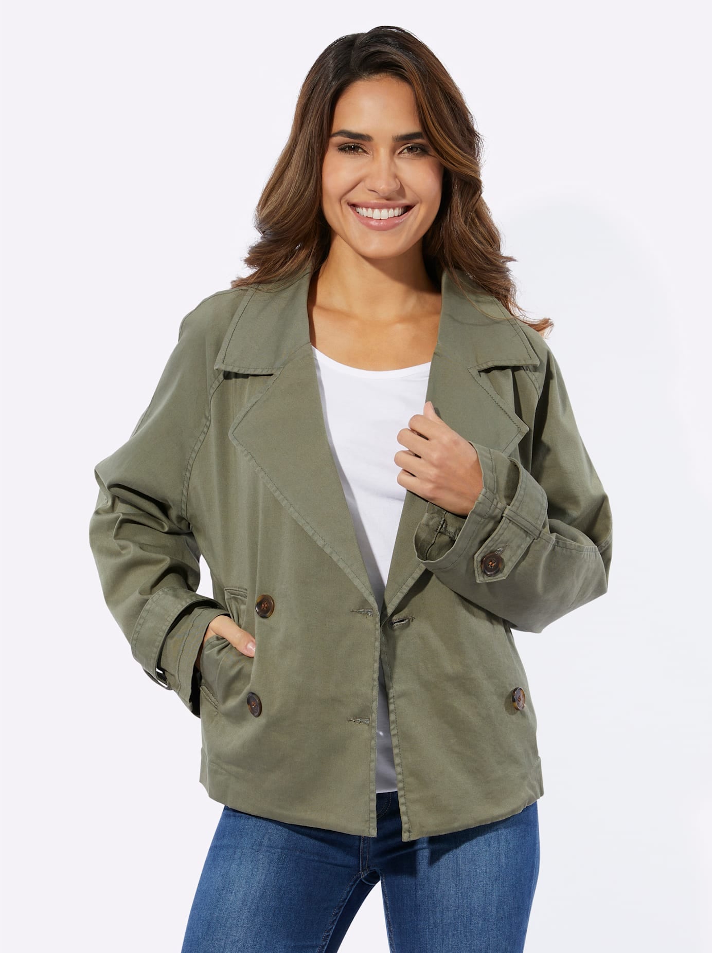 Classic Basics Langjacke, ohne Kapuze