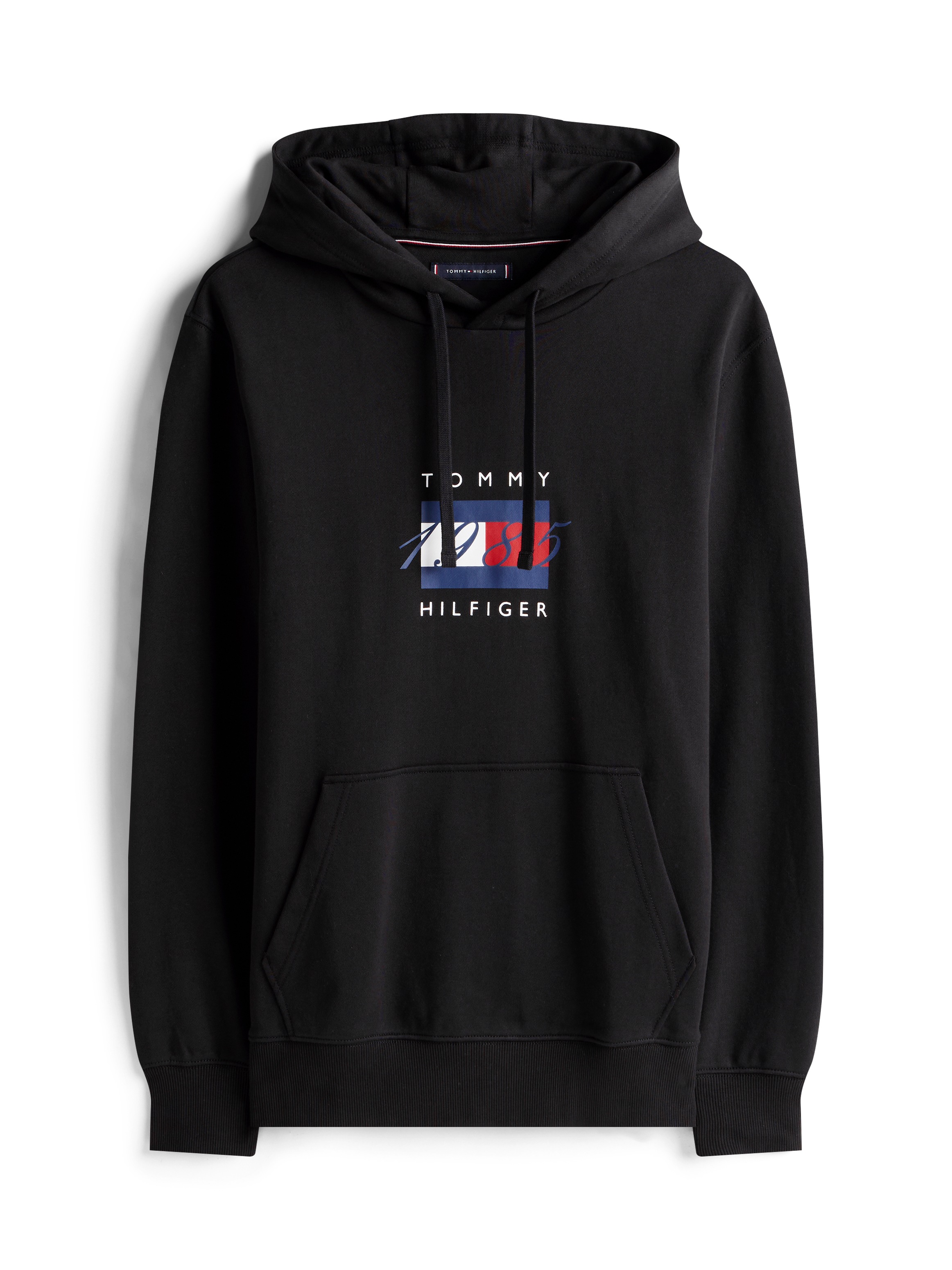 Tommy Hilfiger Sweat à capuche »LINEAR FLAG GRAPHIC« Regular Fit, Hoodie, Kapuze mit Tunnelzug