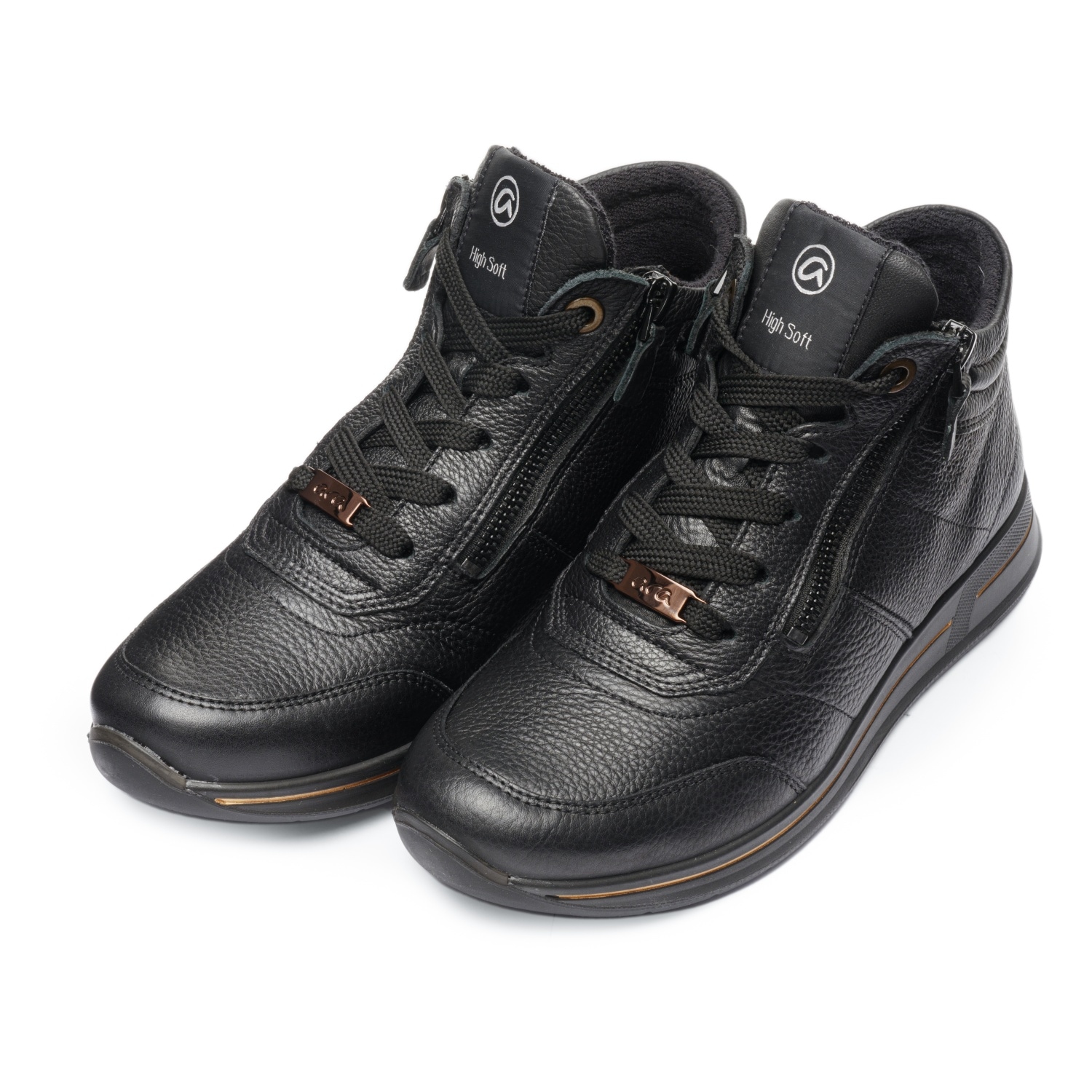 Ara Schnürboots »OSAKA«  Herbstboots, mit beidseitigen Reissverschlüssen, H-Weite (=sehr weit)