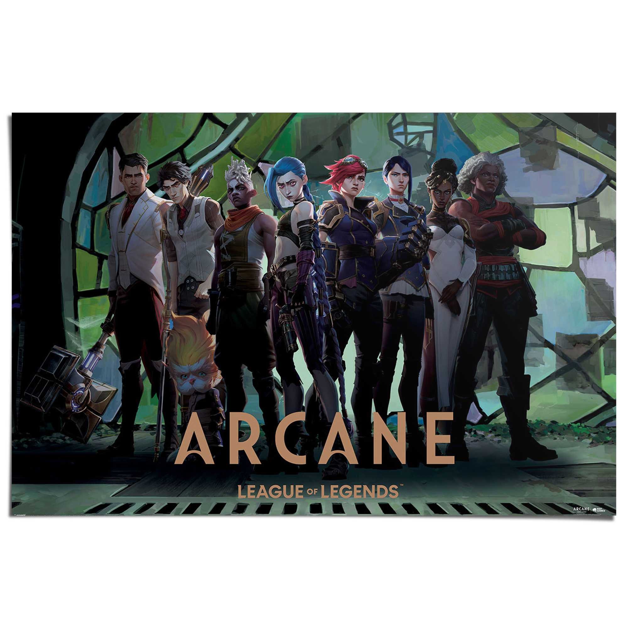 Image of Reinders Poster "Arcane" Teenager Zimmer - Mehrfarbig - 150 gr. Papier - Cartoons