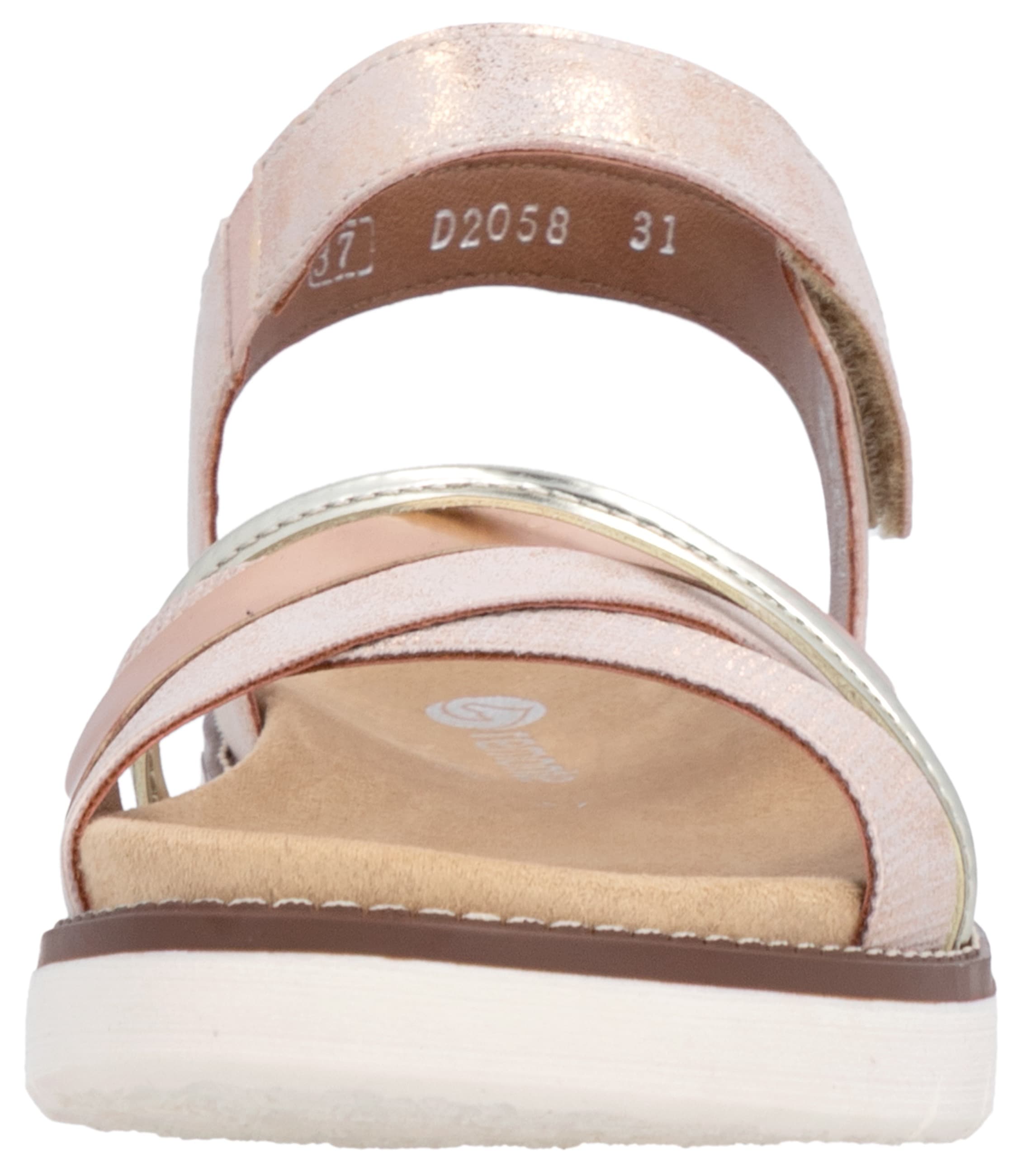 Remonte Sandale à lanières  , Keilabsatz, Sommerschuh, Sandalette mit herausnehmbarer Softeinlage