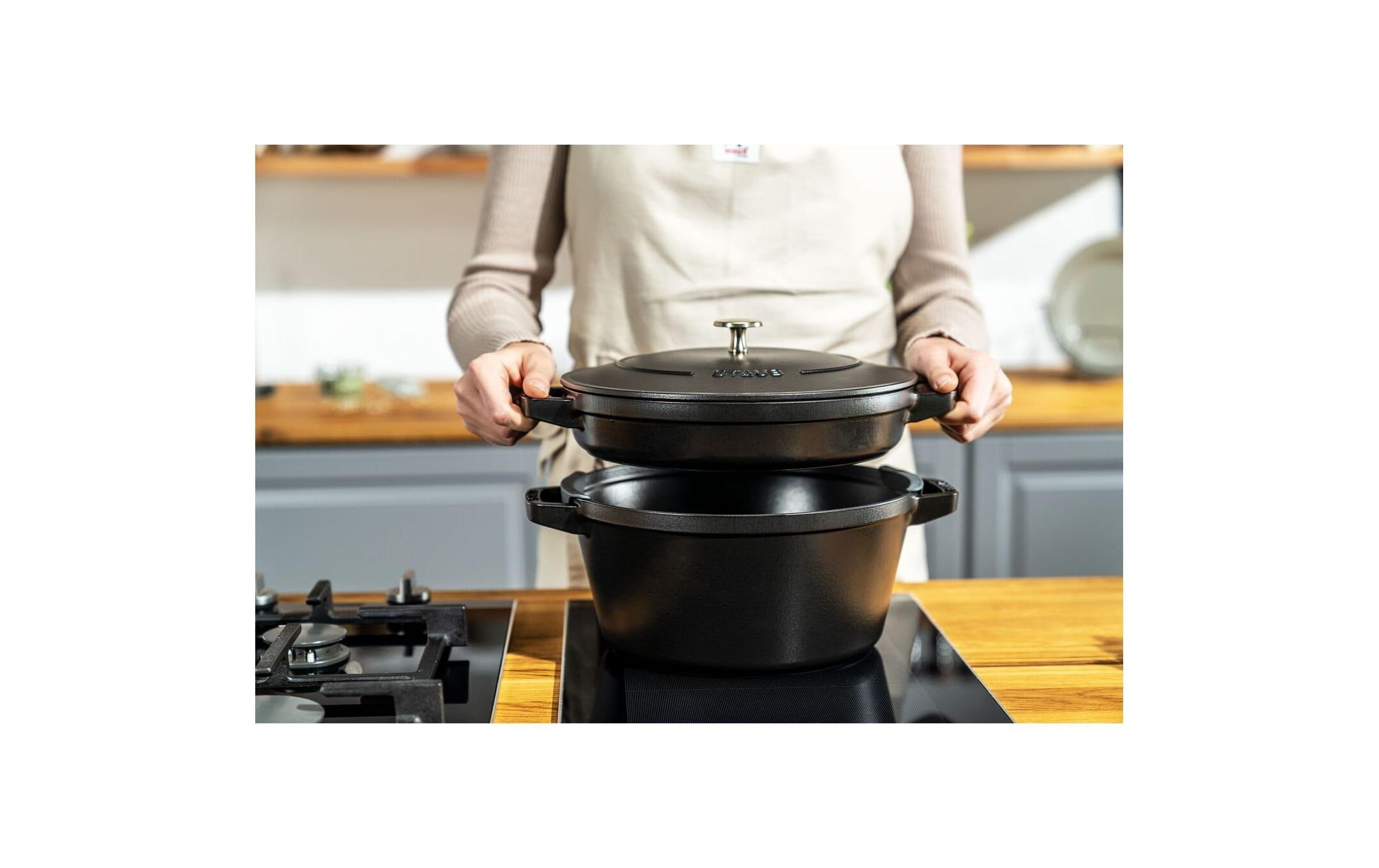 STAUB Topf-Set »Cocotte 3-teilig, 24 cm, 6,1 l« Eisen | Gusseisen
