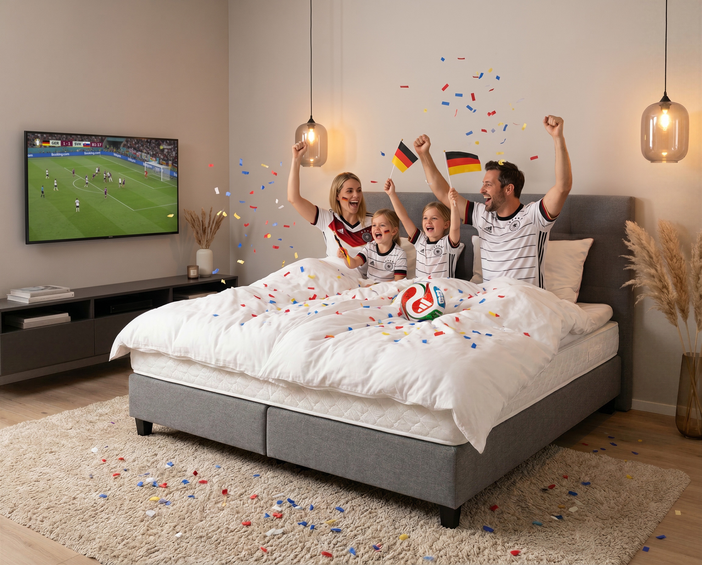 GOODproduct Linge de lit »Joonas« 2 cuis Fussball, American Football