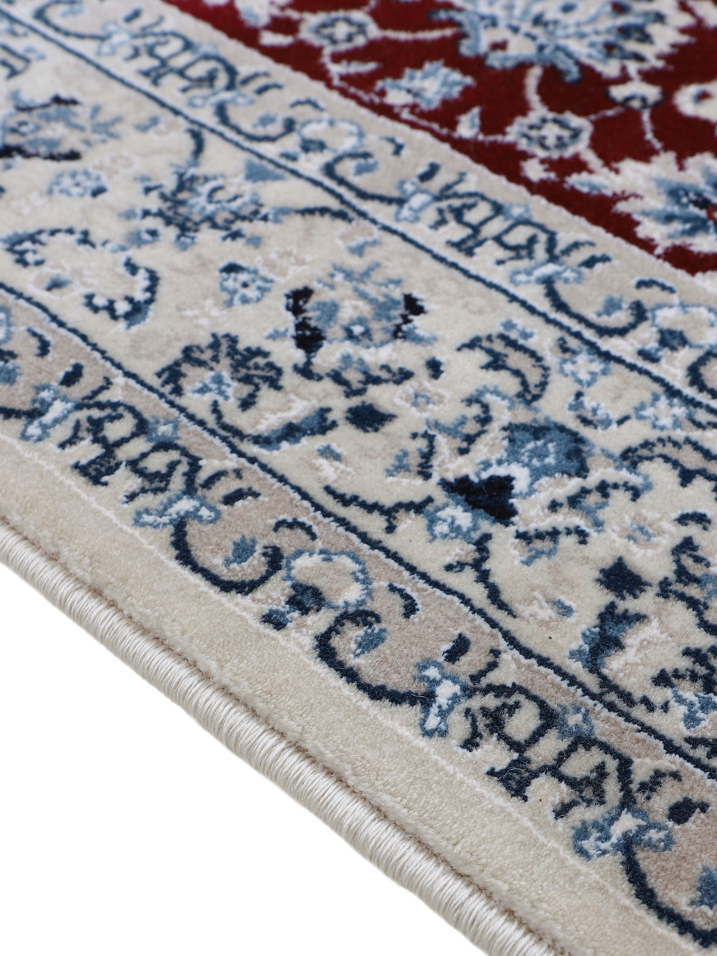 carpetfine Teppich »Nain Diane ,   auch als Läufer« rechteckig 8 mm Höhe Kurzflor mit Fransen, Vintage Orient Look, Wohnzimmer