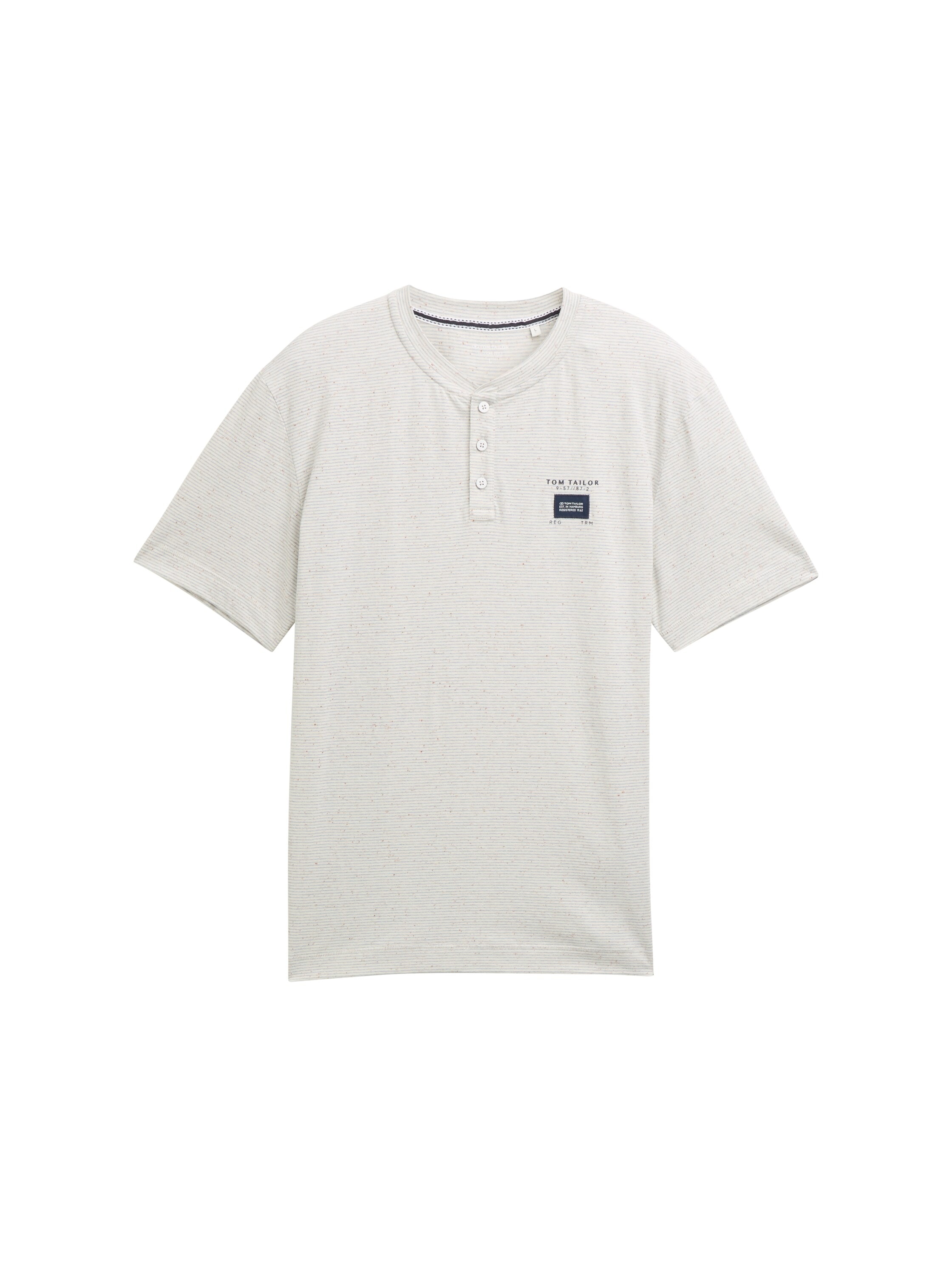 Image of TOM TAILOR Henleyshirt mit Logo-Label