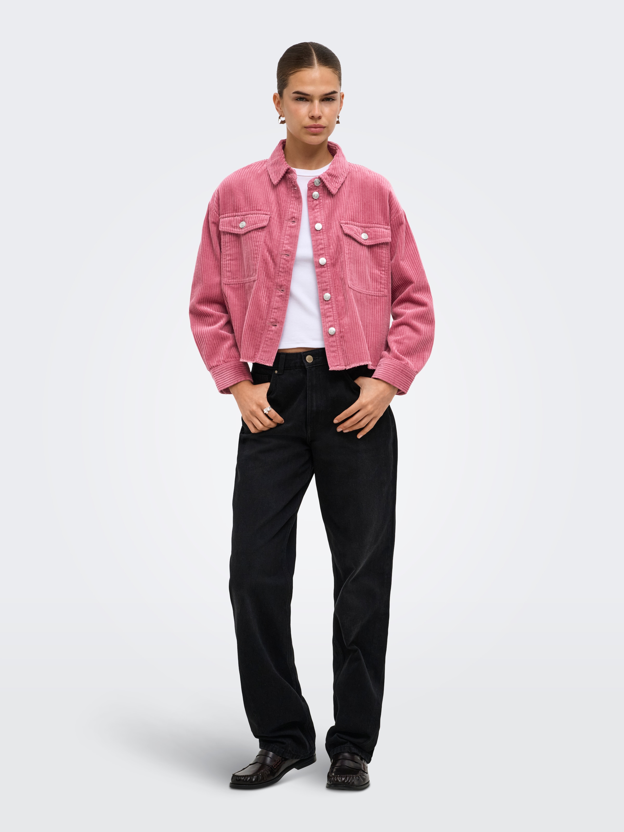 ONLY Cordjacke »ONLMARINA-ENY L/S CORD JACKET PNT NOOS« Baumwolle