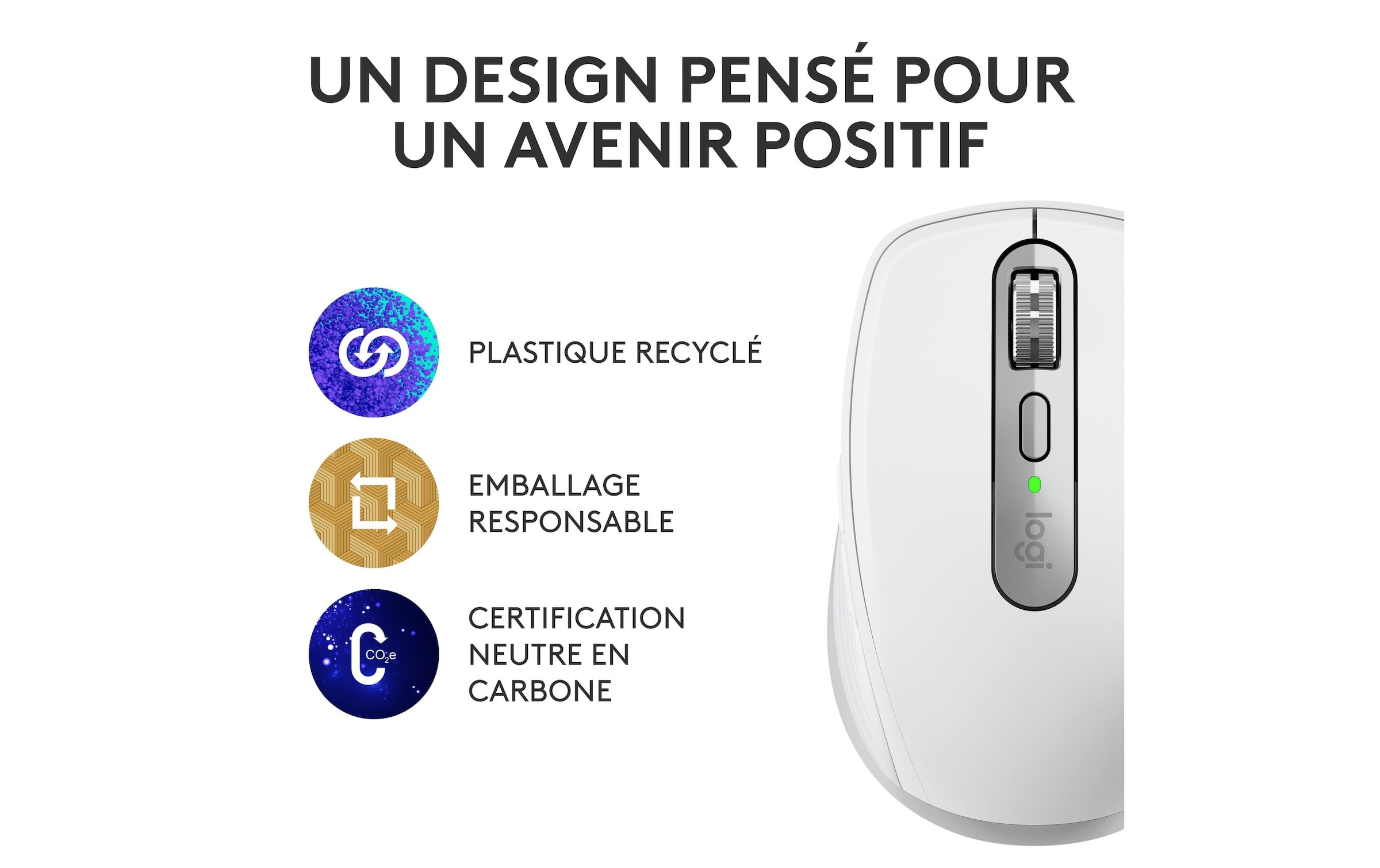 Logitech Maus »Maus MX Anywhere 3s Pale Grey«, kabellos