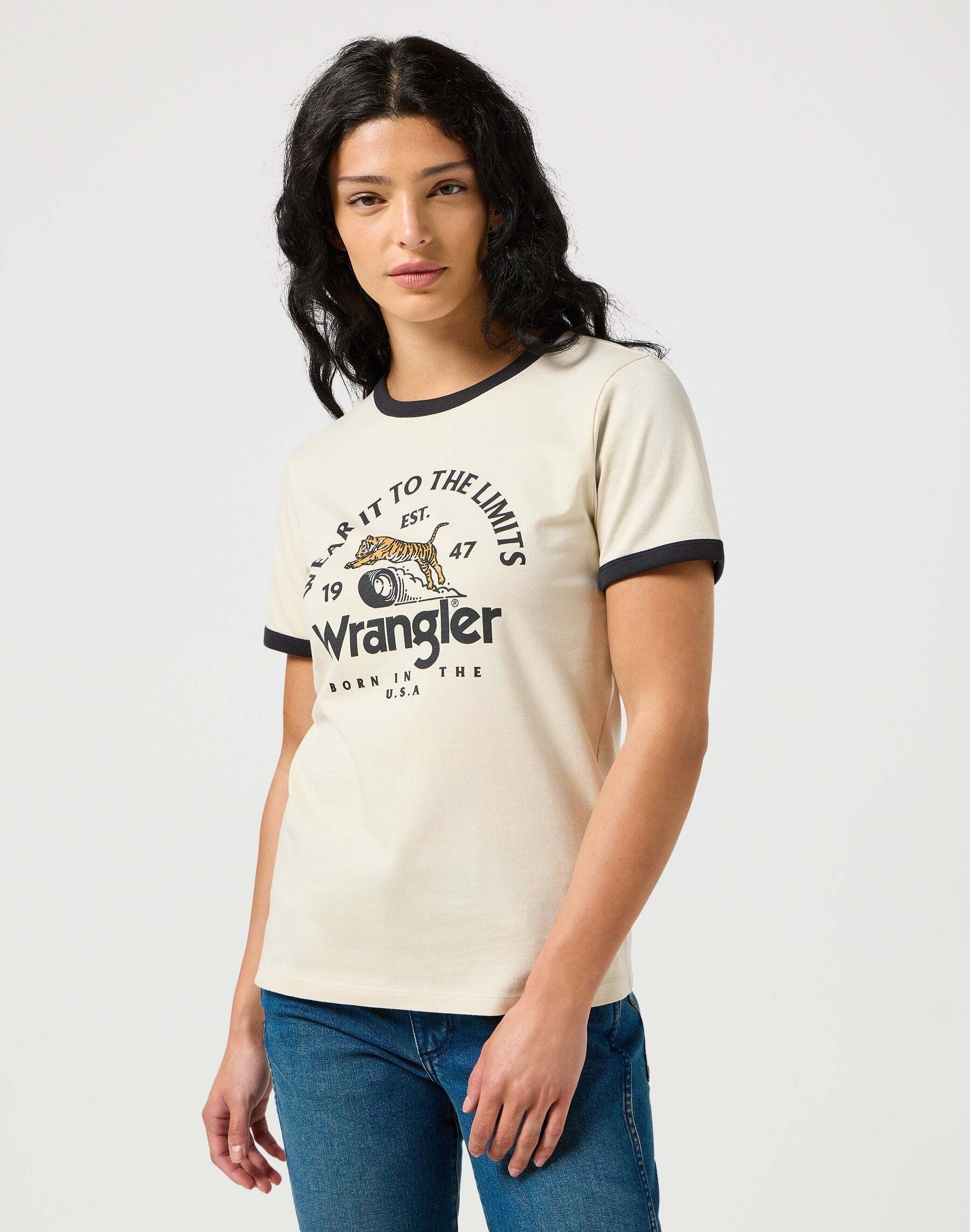 Image of Wrangler T-Shirt "WRANGLER T-Shirt Ringer Tee"