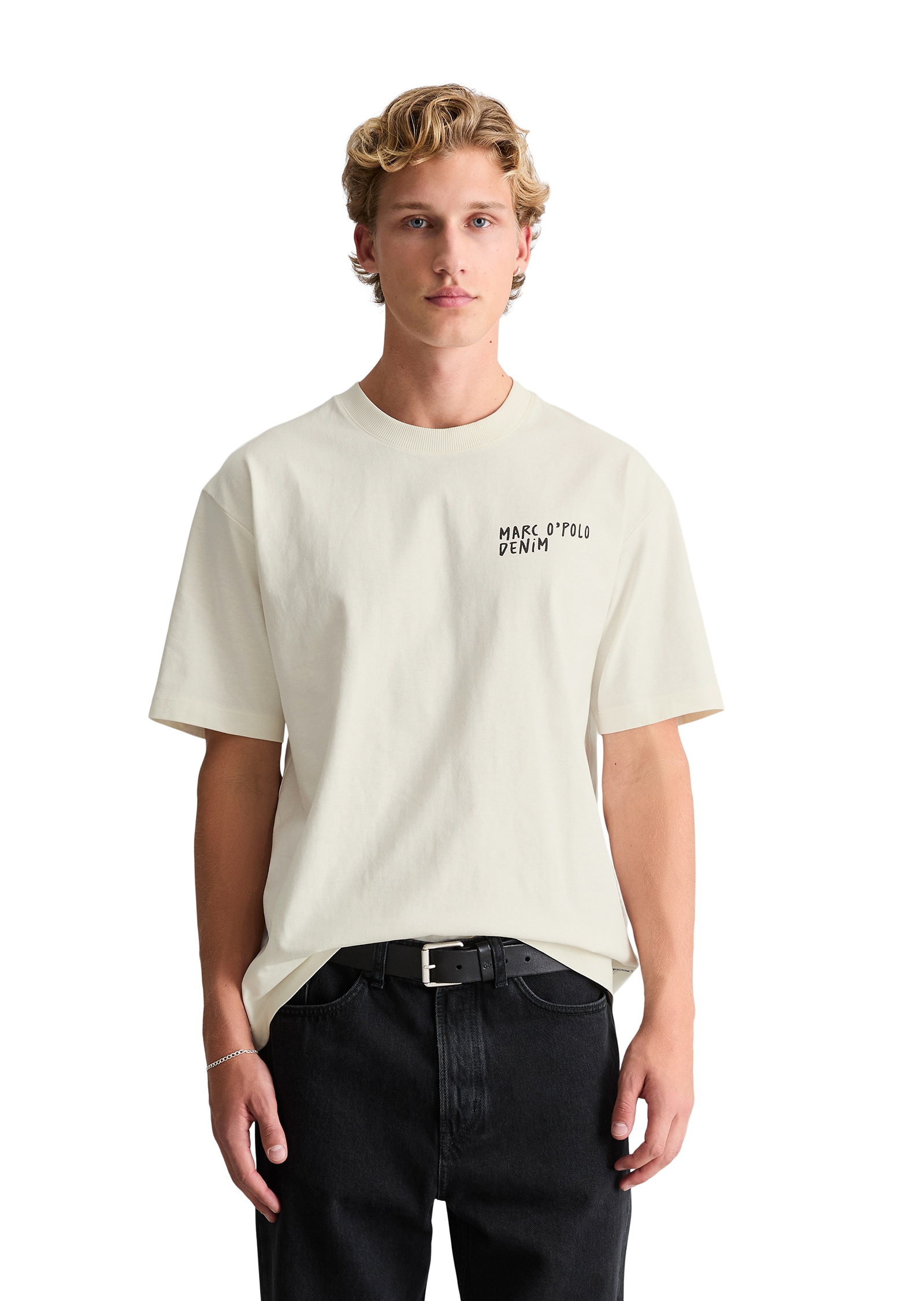 Marc O'Polo DENIM T-shirt relaxed avec imprimé dans le dos