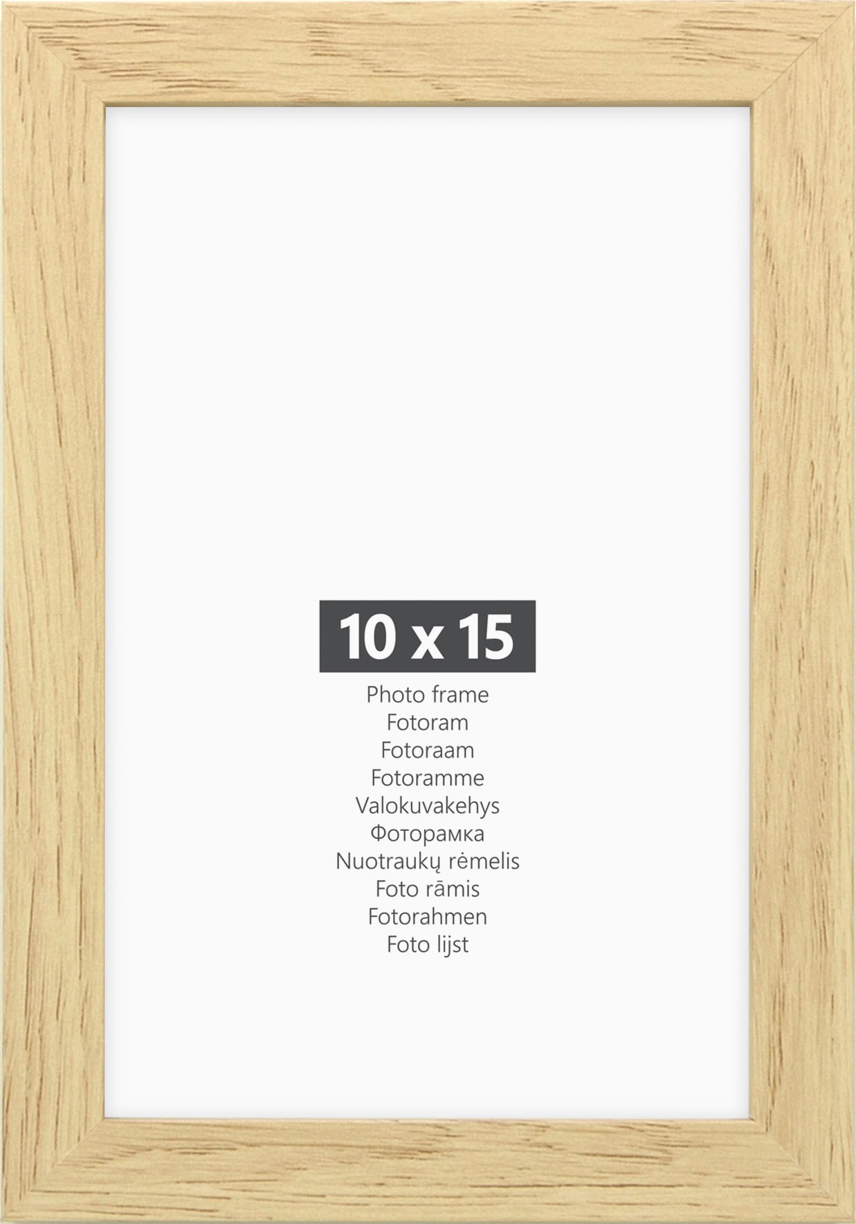 andas Bilderrahmen-Set »Bilderrahmen 10er«, (Set, 10 St., 2x 21x30 (DIN A4) + 4x 15x20 (DIN A5) + 2x 10x15 + 2x 13x18 cm)